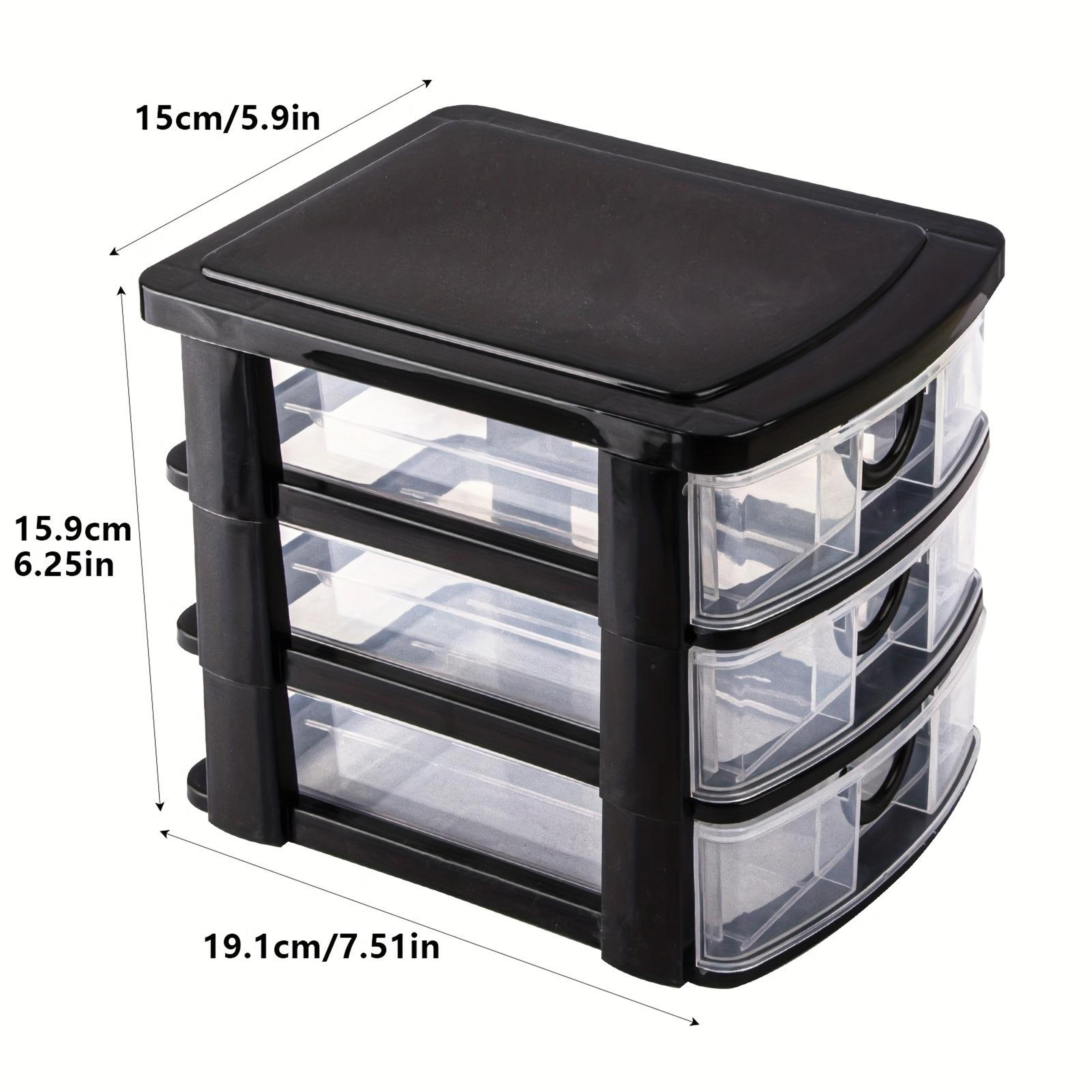 3 Drawer Makeup Organizer Clear Cosmetic Storage Box For Vanity And Bathroom 4