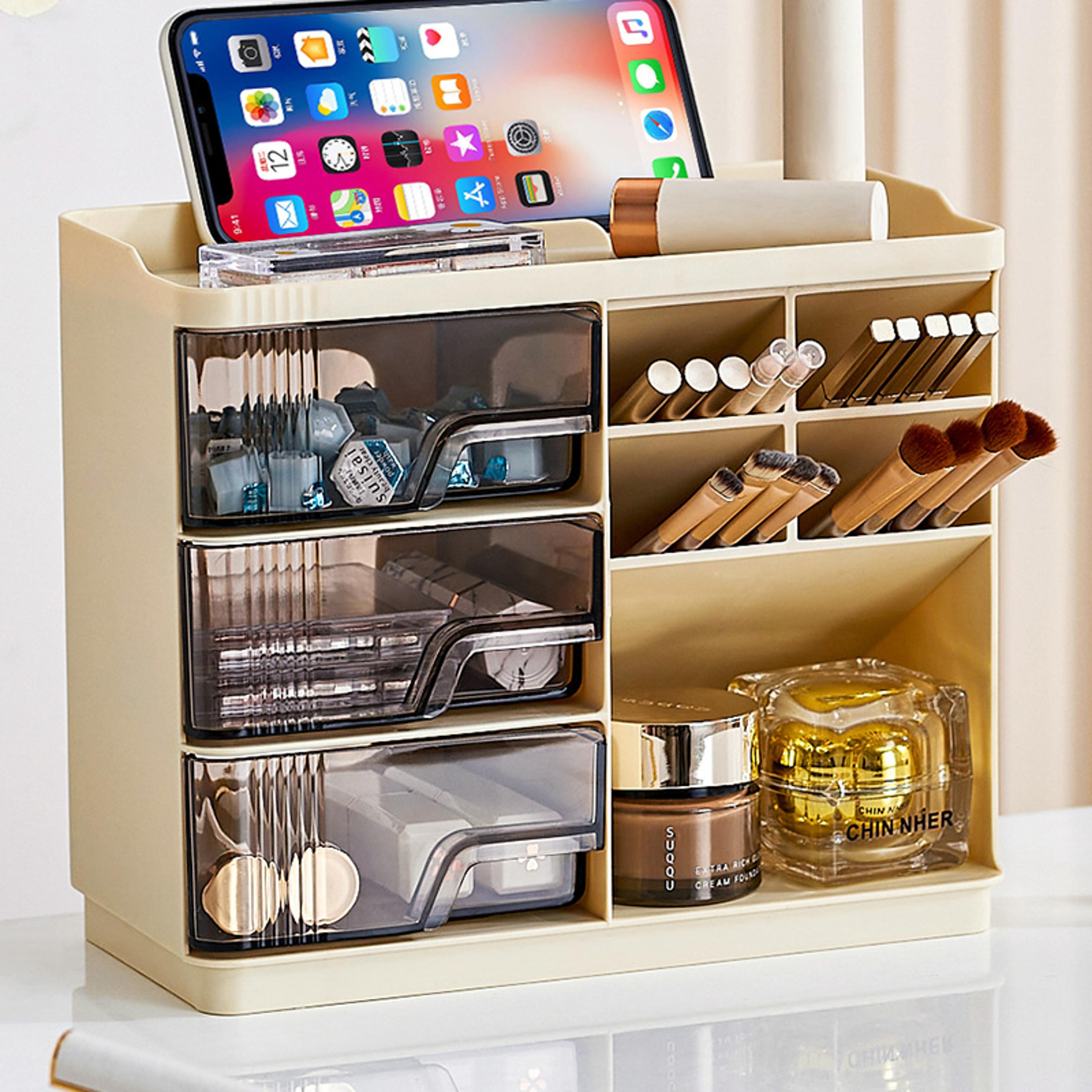 Spacious Makeup Organizer With Drawers And Cosmetic Storage Display Case 4
