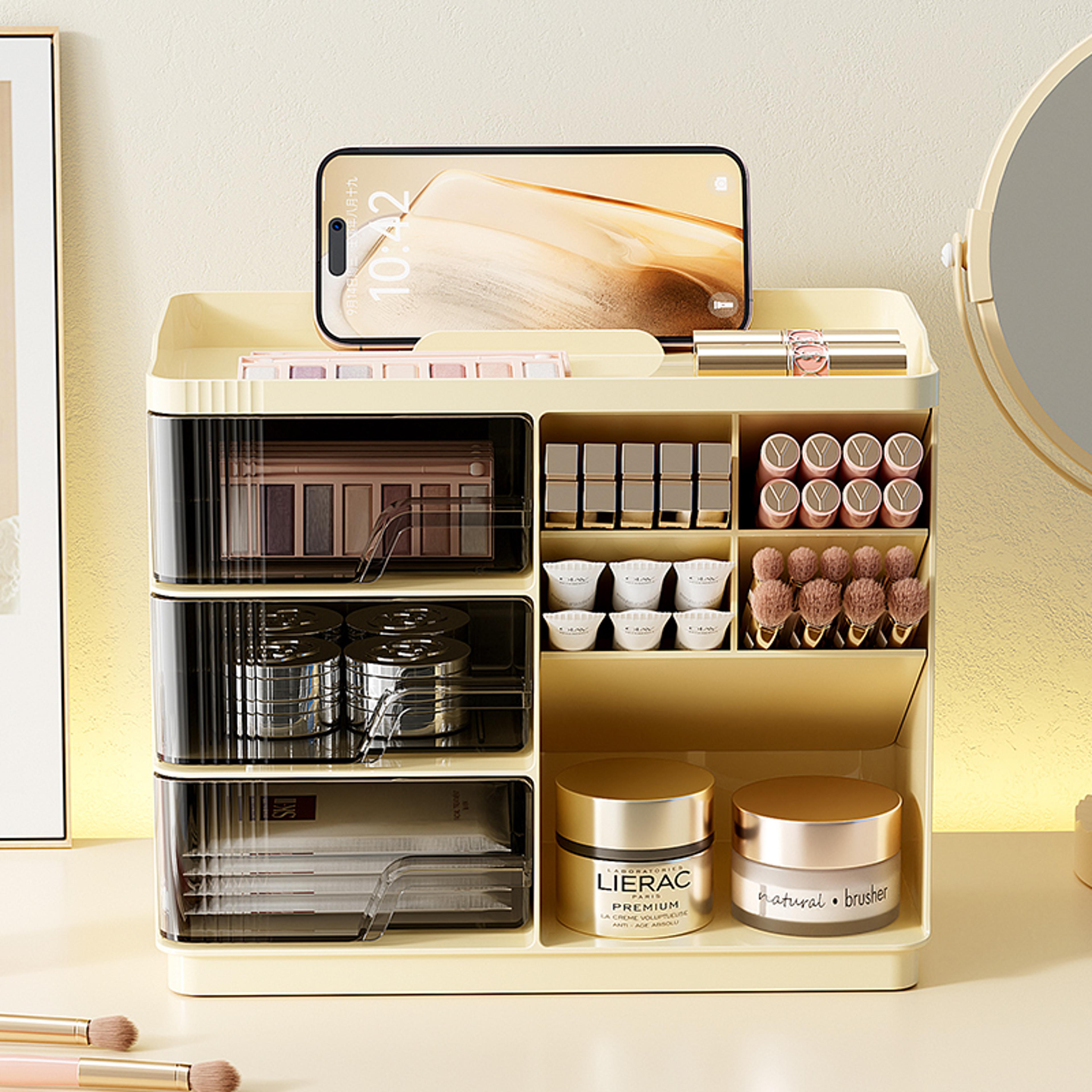 Spacious Makeup Organizer With Drawers And Cosmetic Storage Display Case 5