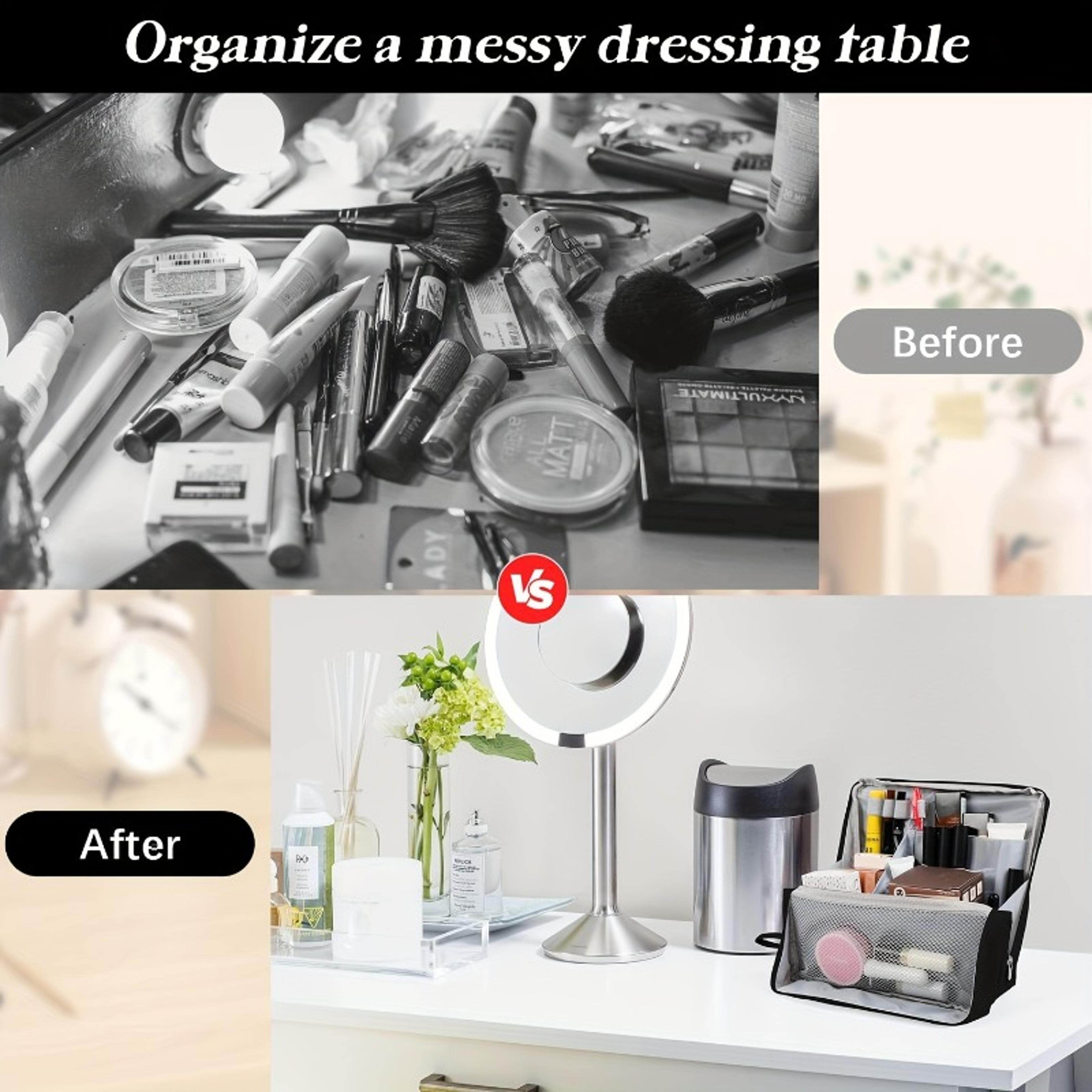 Standing Pencil Case Large Capacity Desktop Organizer Pouch For School And Makeup 5