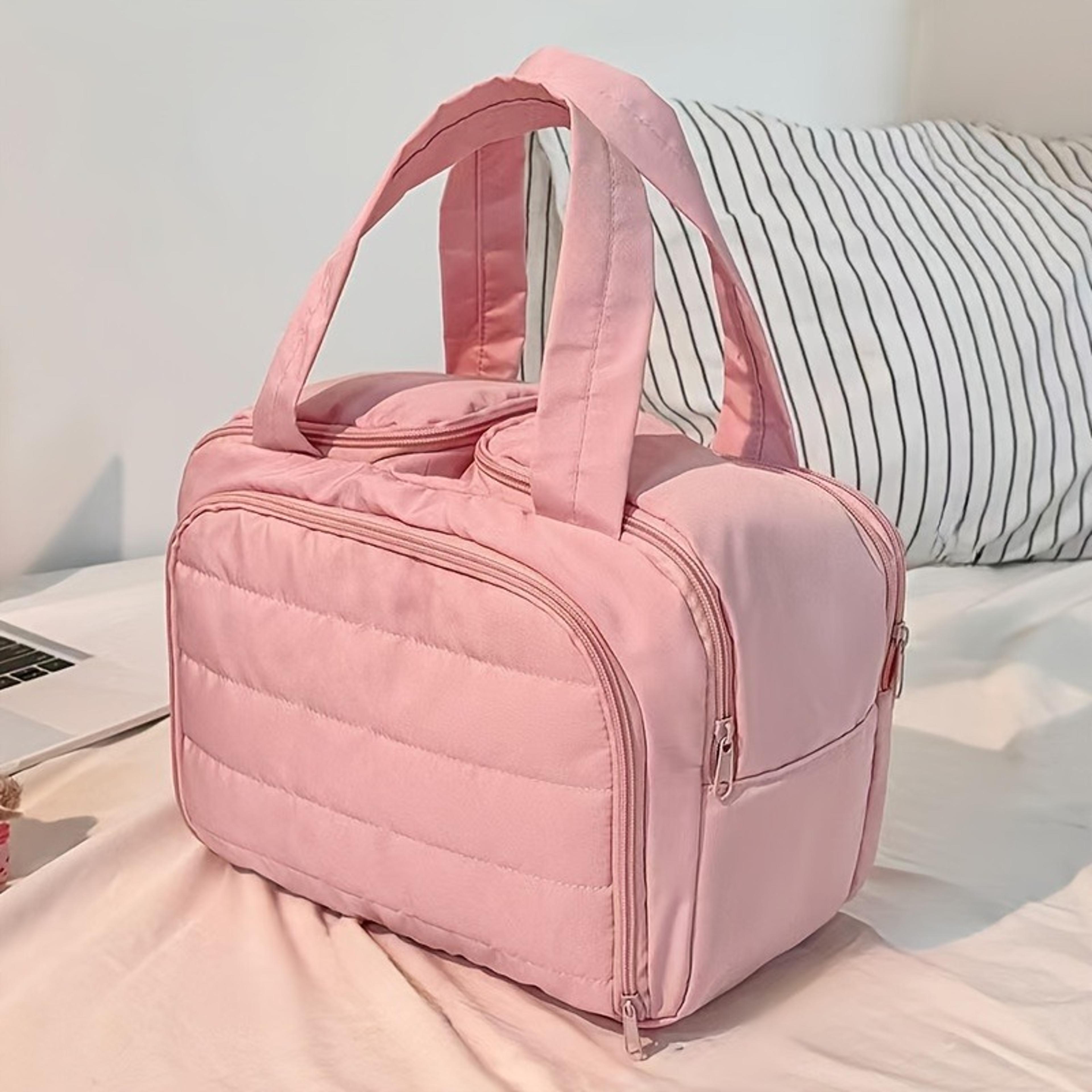 Large Capacity Travel Makeup Bag With Multi Compartment Toiletry Organizer 2