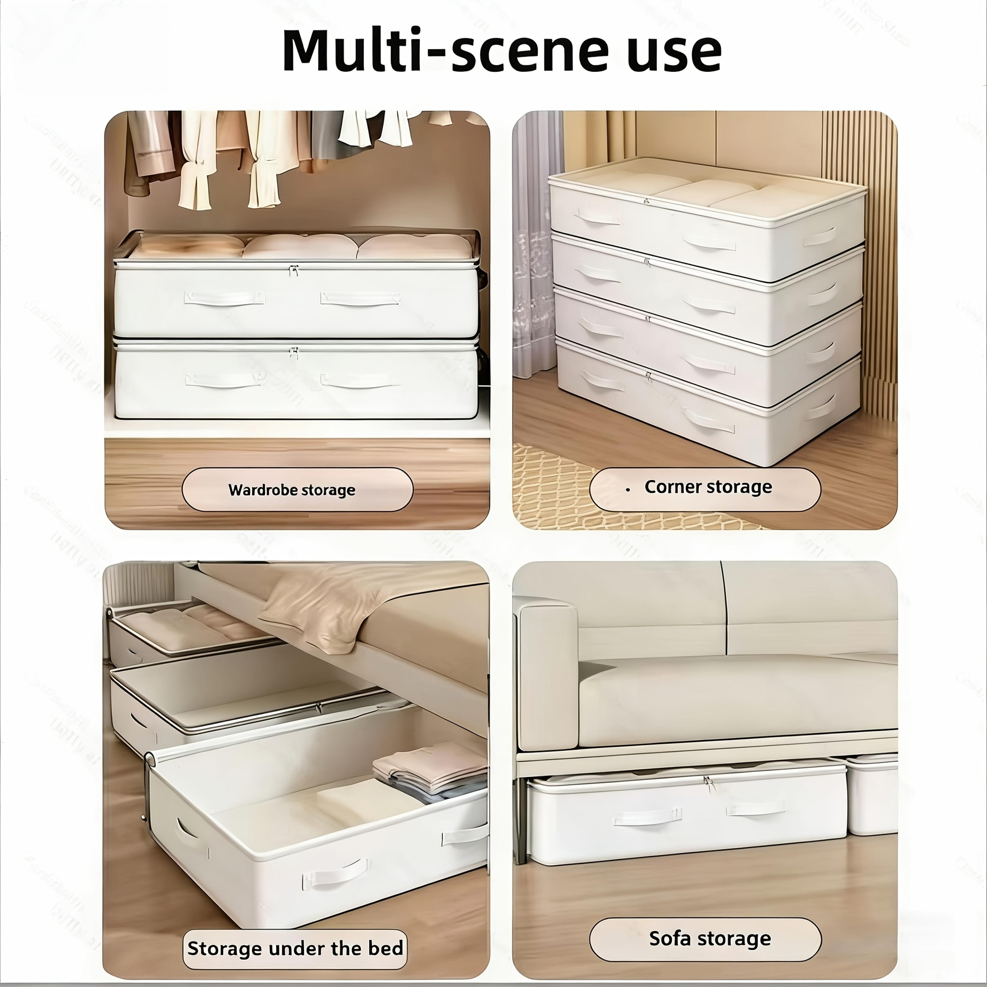 Large Clothing Storage Organizer Bag With Transparent Window For Closet And Under Bed 4