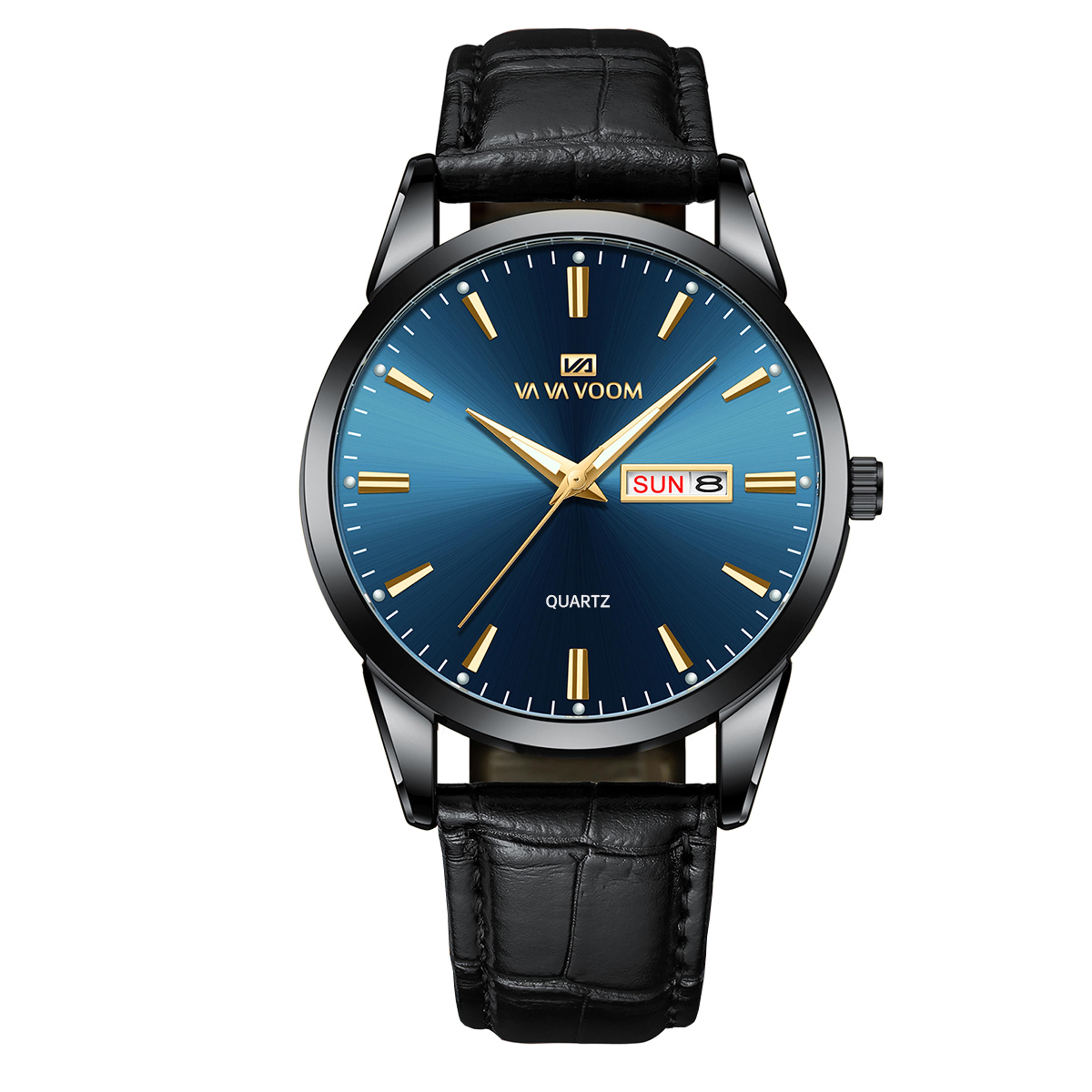 Classic Mens Quartz Watch With Stainless Steel Band And Water Resistance 8