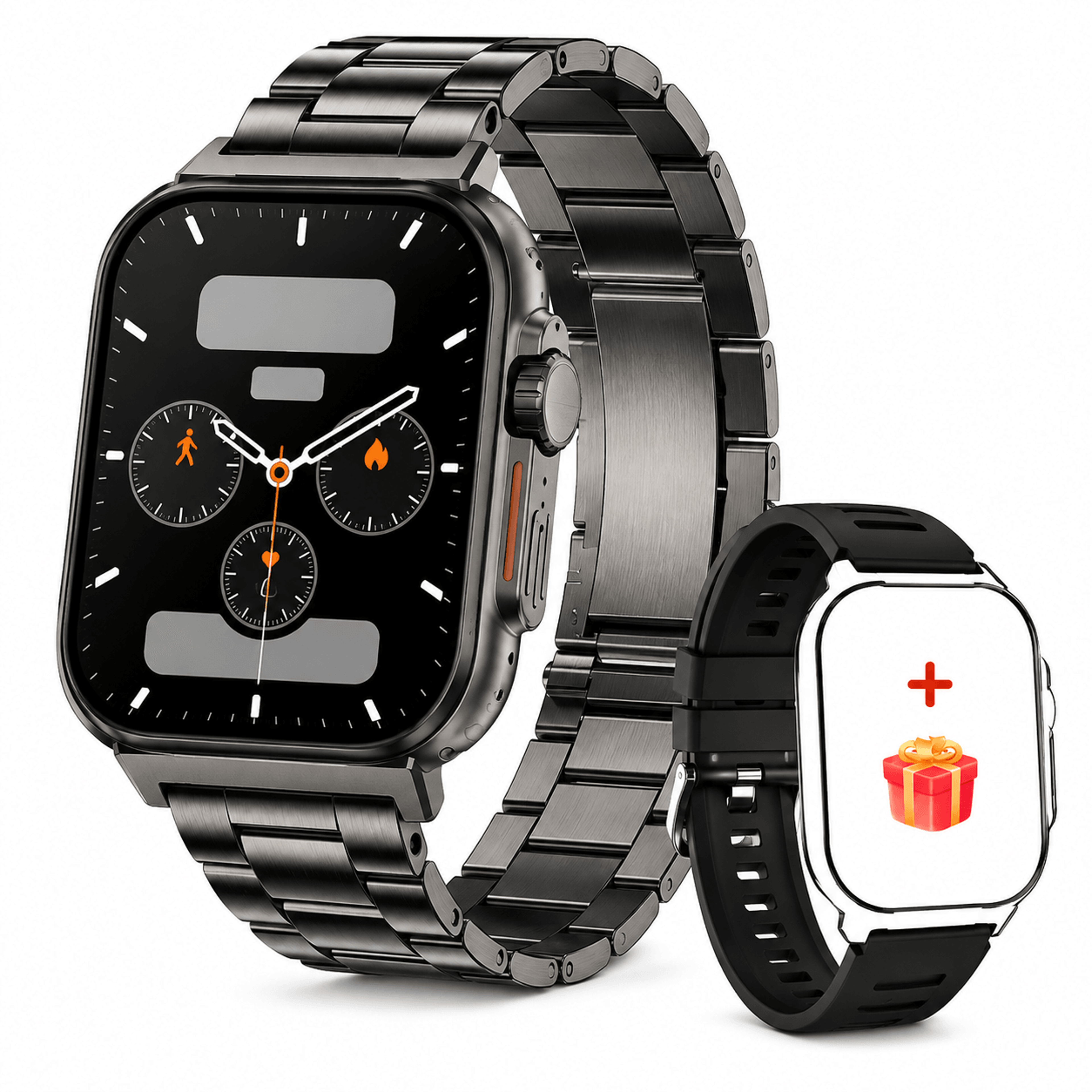 bluetooth call smartwatch fitness tracker with local music and ip68 waterproof design
