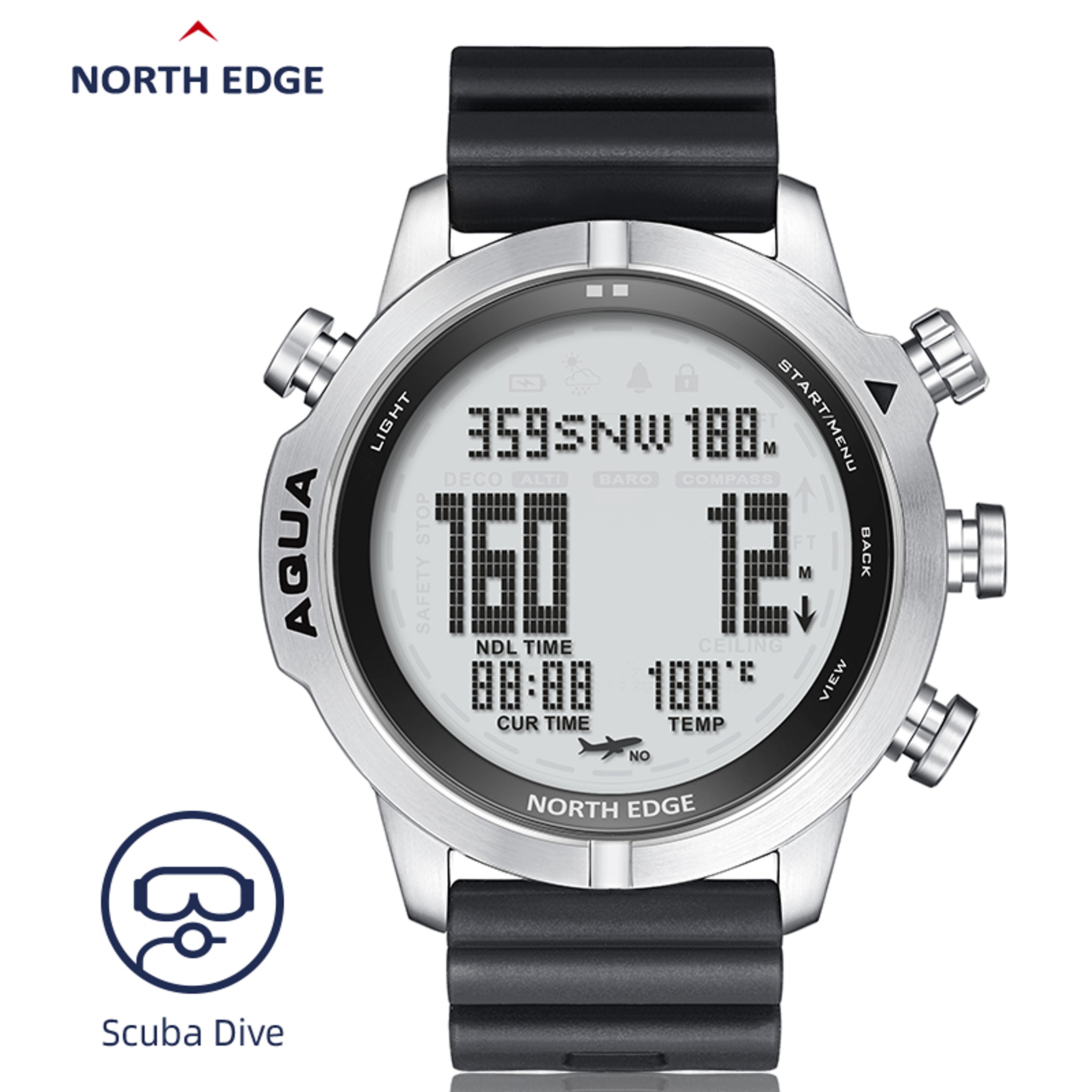 Professional Diving Computer Watch With NDL Compass Altimeter And Barometer 7