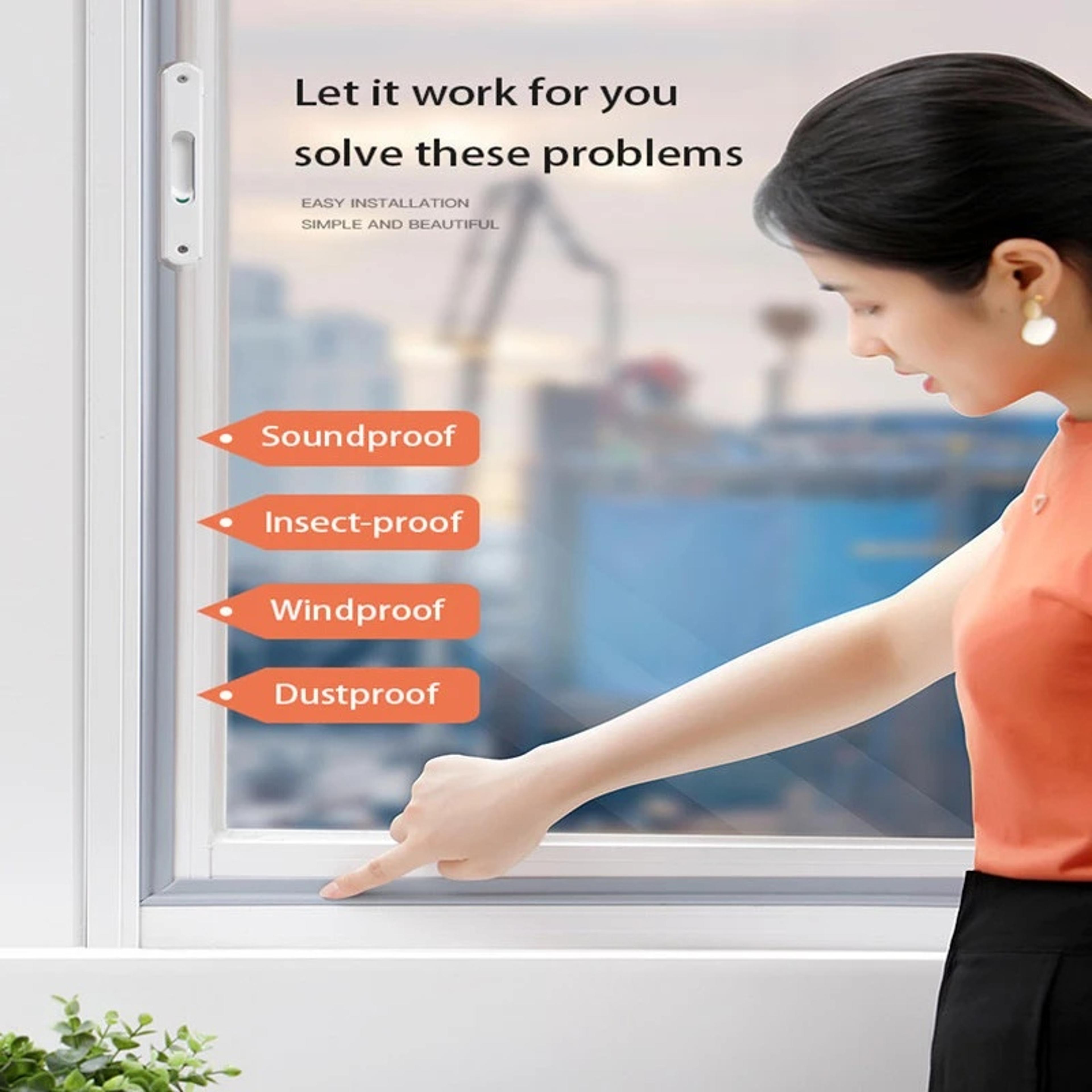 Soundproof Window Weather Seal Strip Self Adhesive Draft And Gap Sealer 3