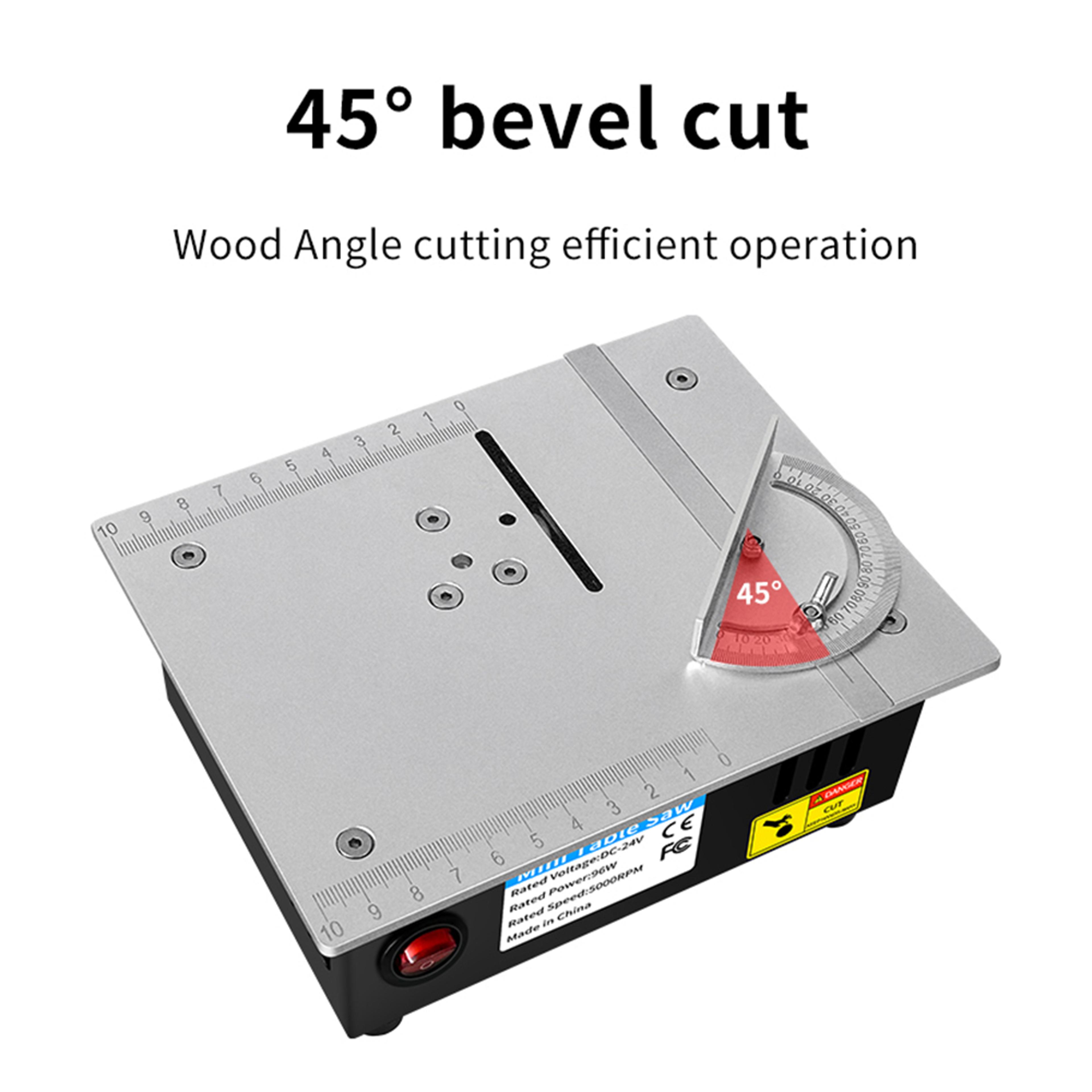 Precision Mini Table Saw With 7 Speed Control For Wood Acrylic And DIY Cutting 4