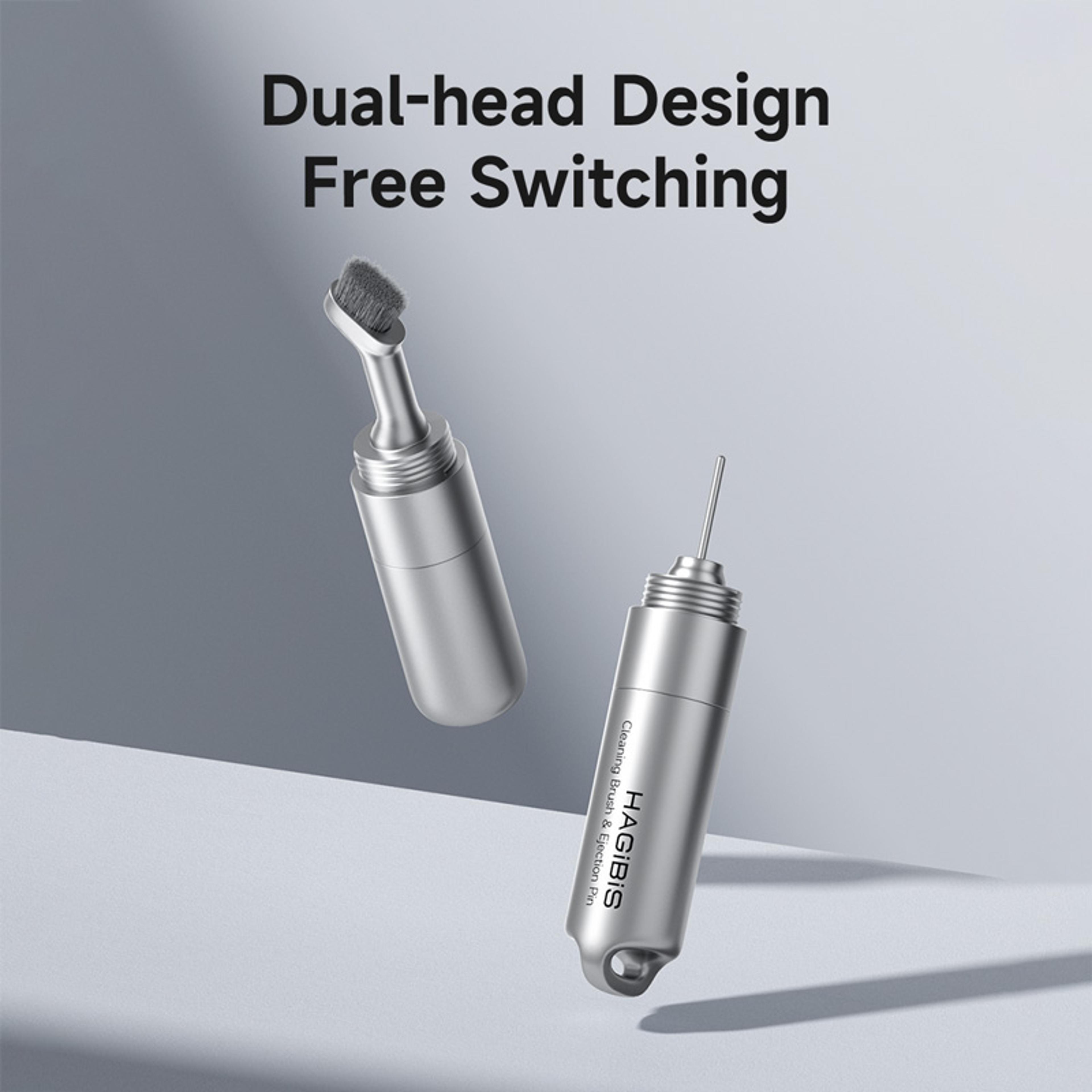 SIM Card Ejector Tool And Earbuds Cleaning Brush Keychain 2