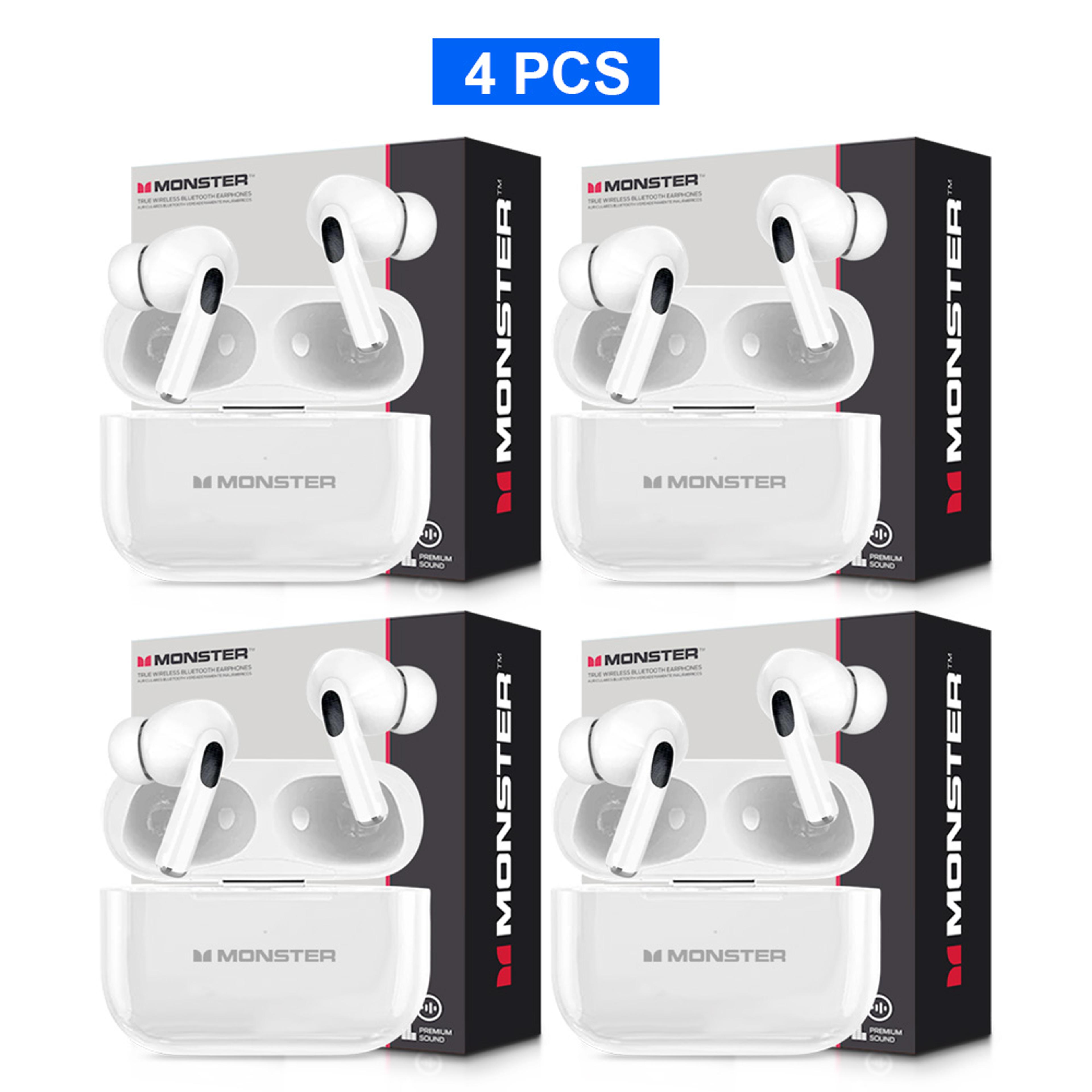 Monster Touch Screen Wireless Bluetooth Earbuds With HD Stereo Sound And Smart Charging Case 8