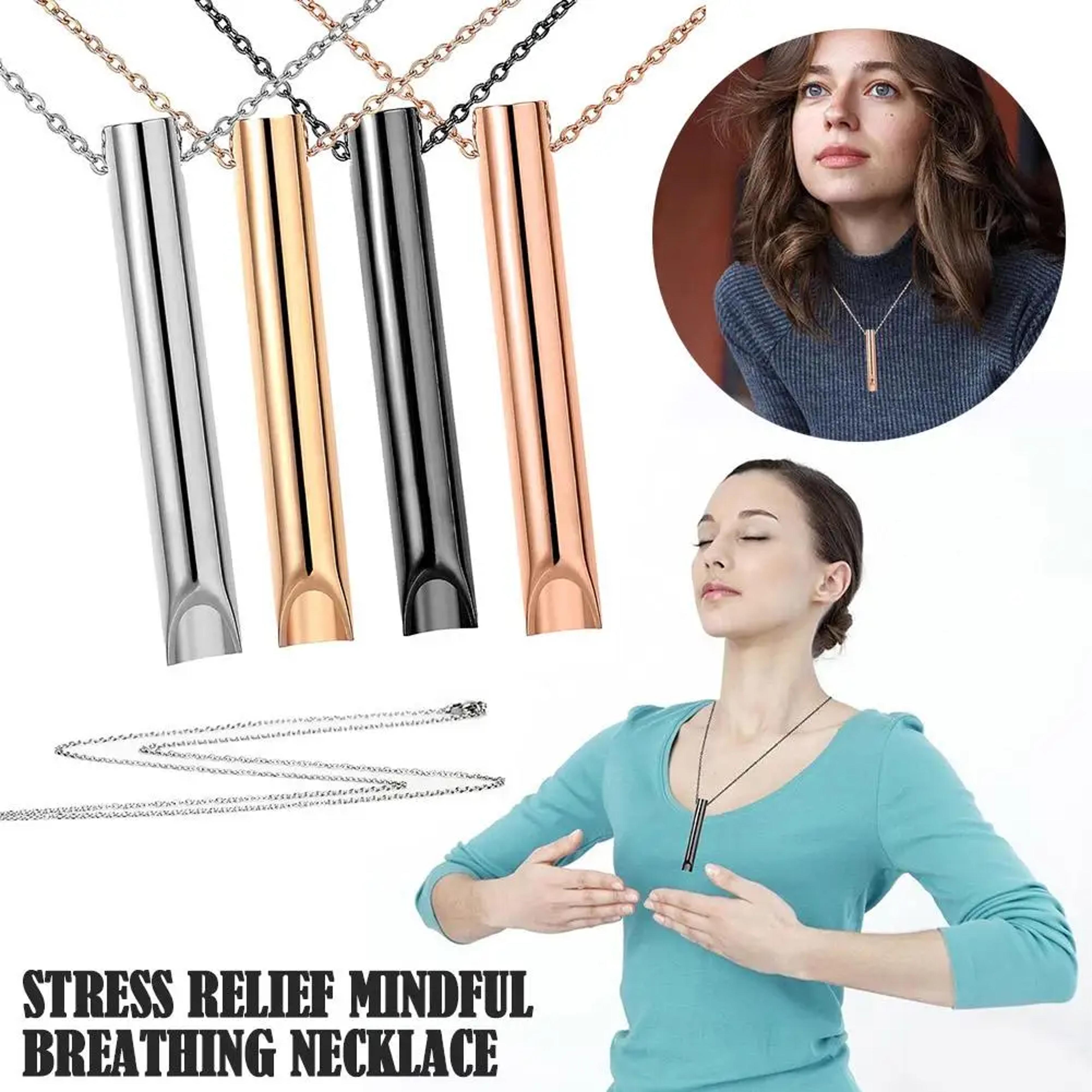 CalmBreath Mindfulness Breathing Necklace Stress Relief Breathwork Tool 2