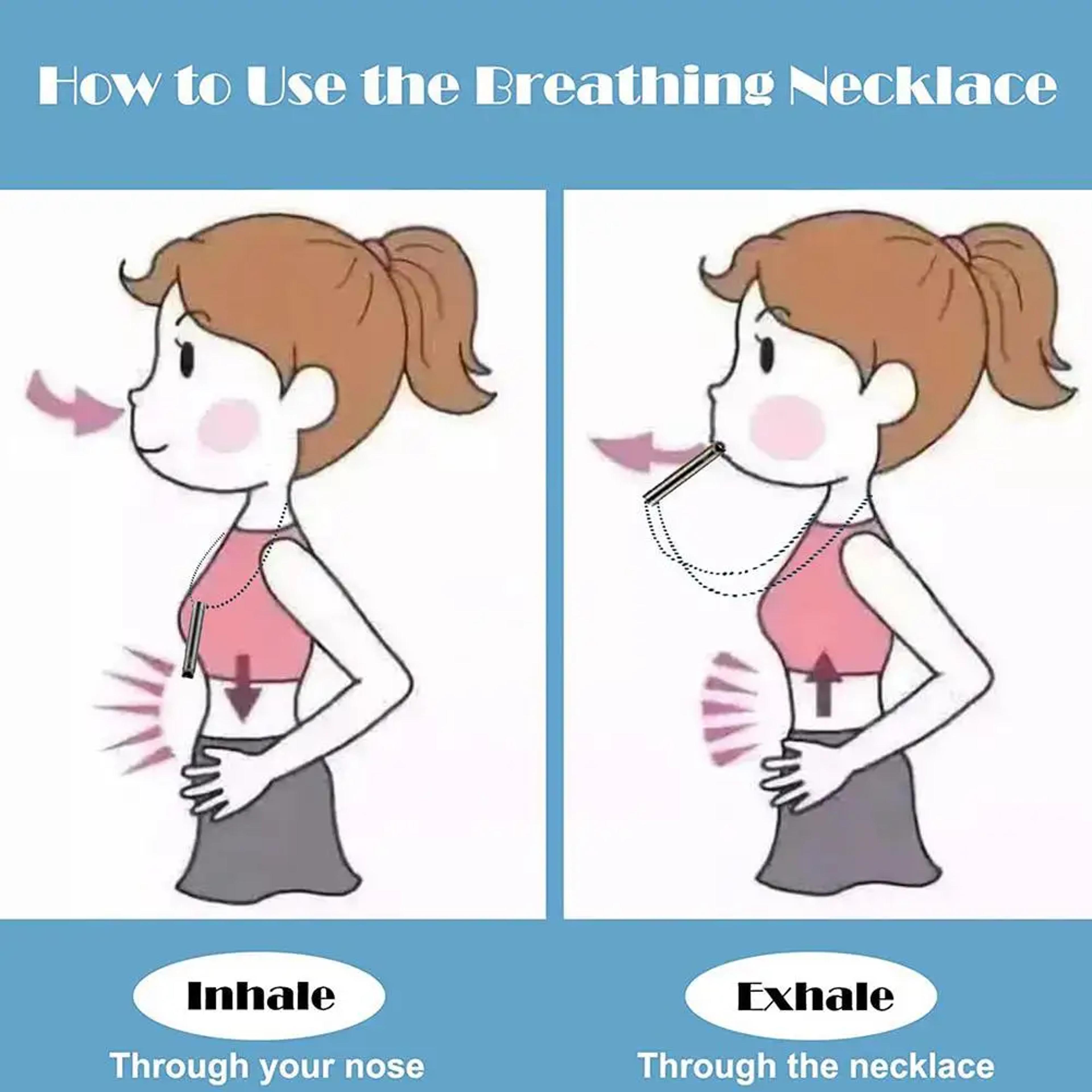 CalmBreath Mindfulness Breathing Necklace Stress Relief Breathwork Tool 5