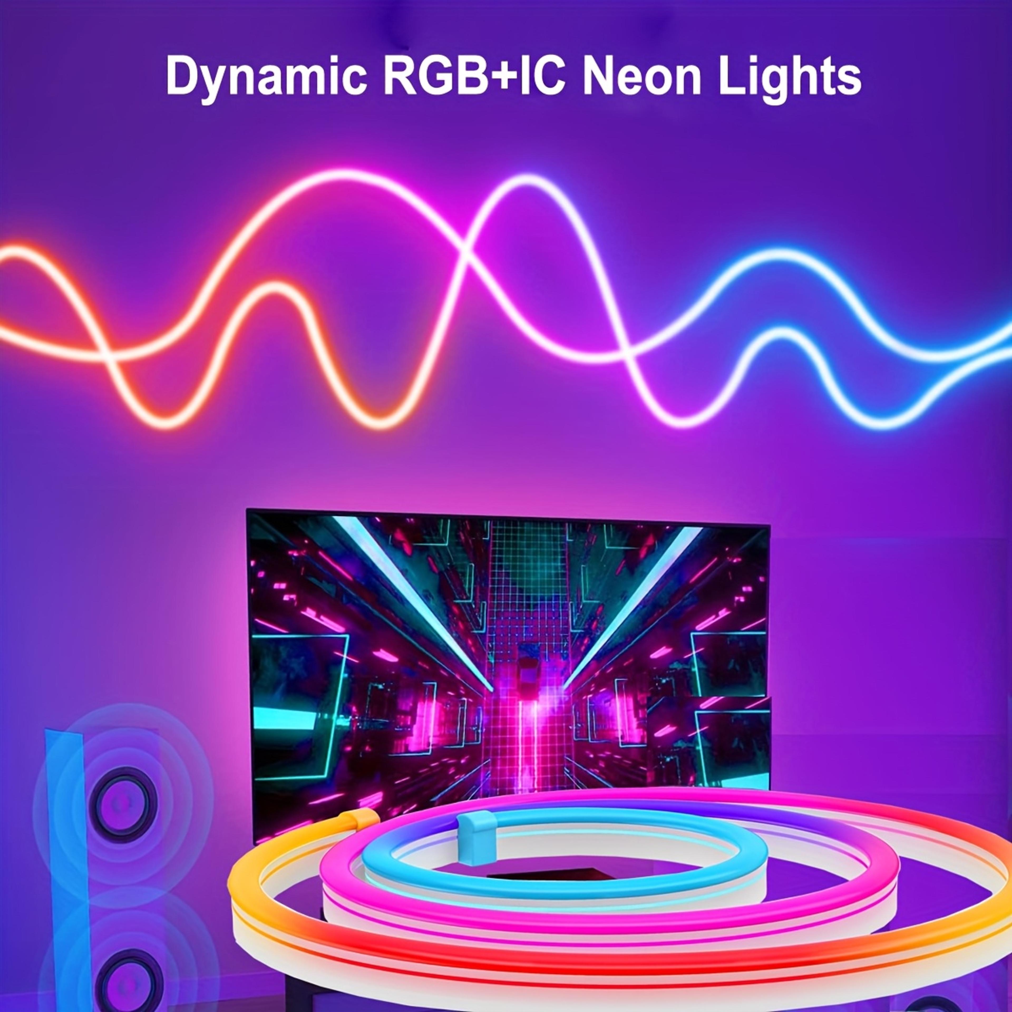 Lumi Flow Smart RGBIC Neon LED Strip Light With Music Sync And Voice Control 1