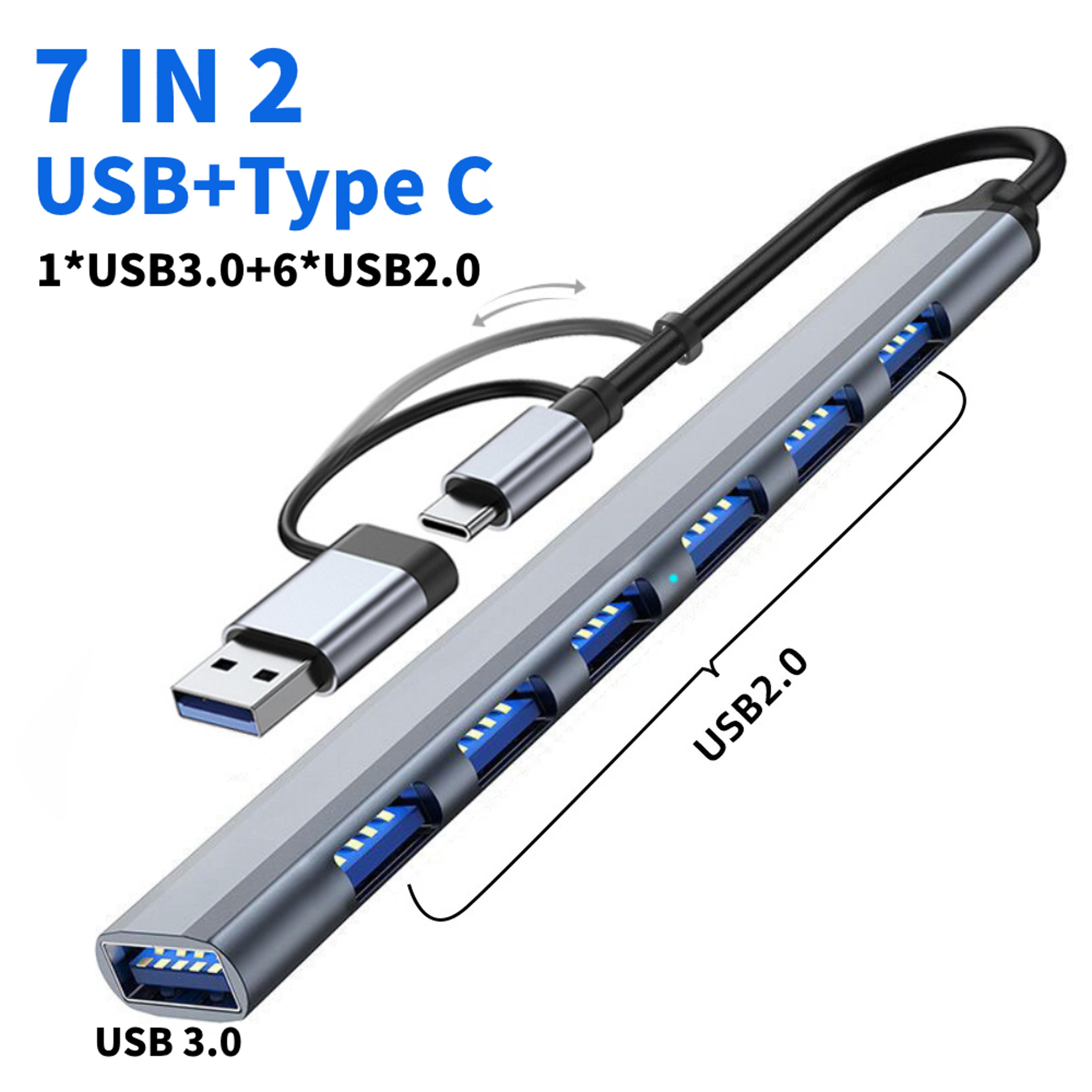 USB C Hub Multiport Adapter With USB 30 SD TF Card Reader And Audio Port 9