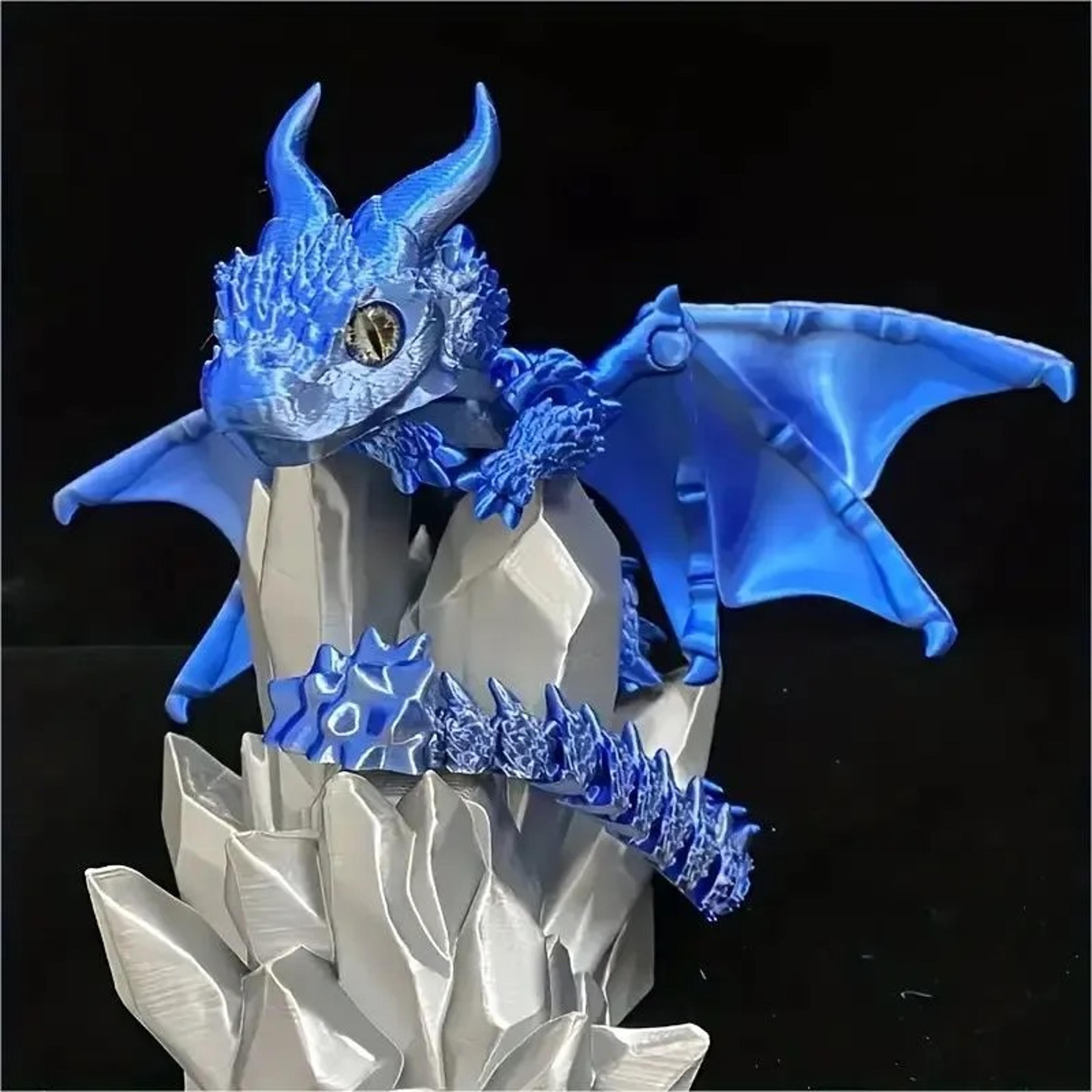 3D Printed Articulated Dragon Fidget Toy Flexible Movable Desk Ornament 5
