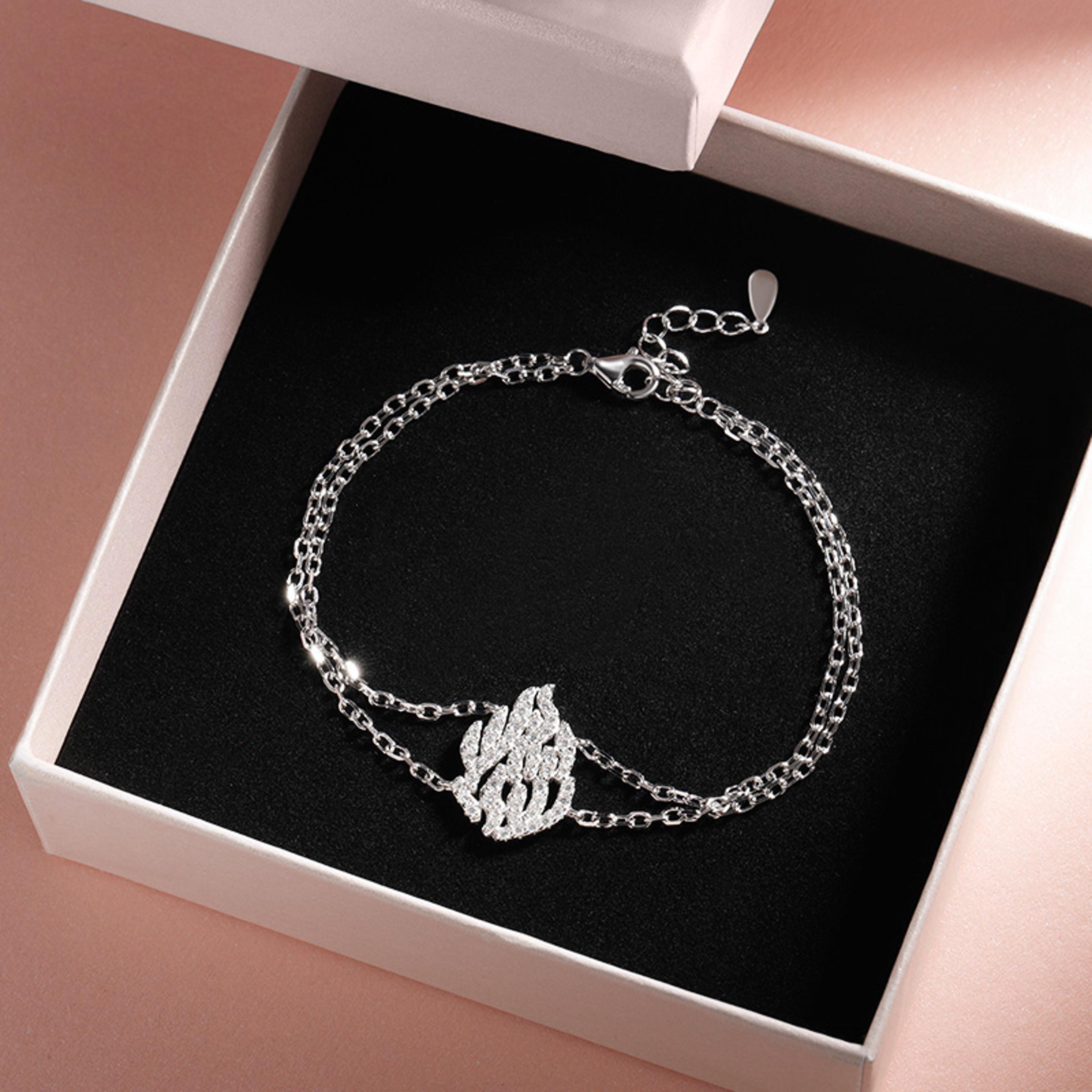 D Color VVS1 Moissanite Tennis Bracelet In S925 Sterling Silver 3