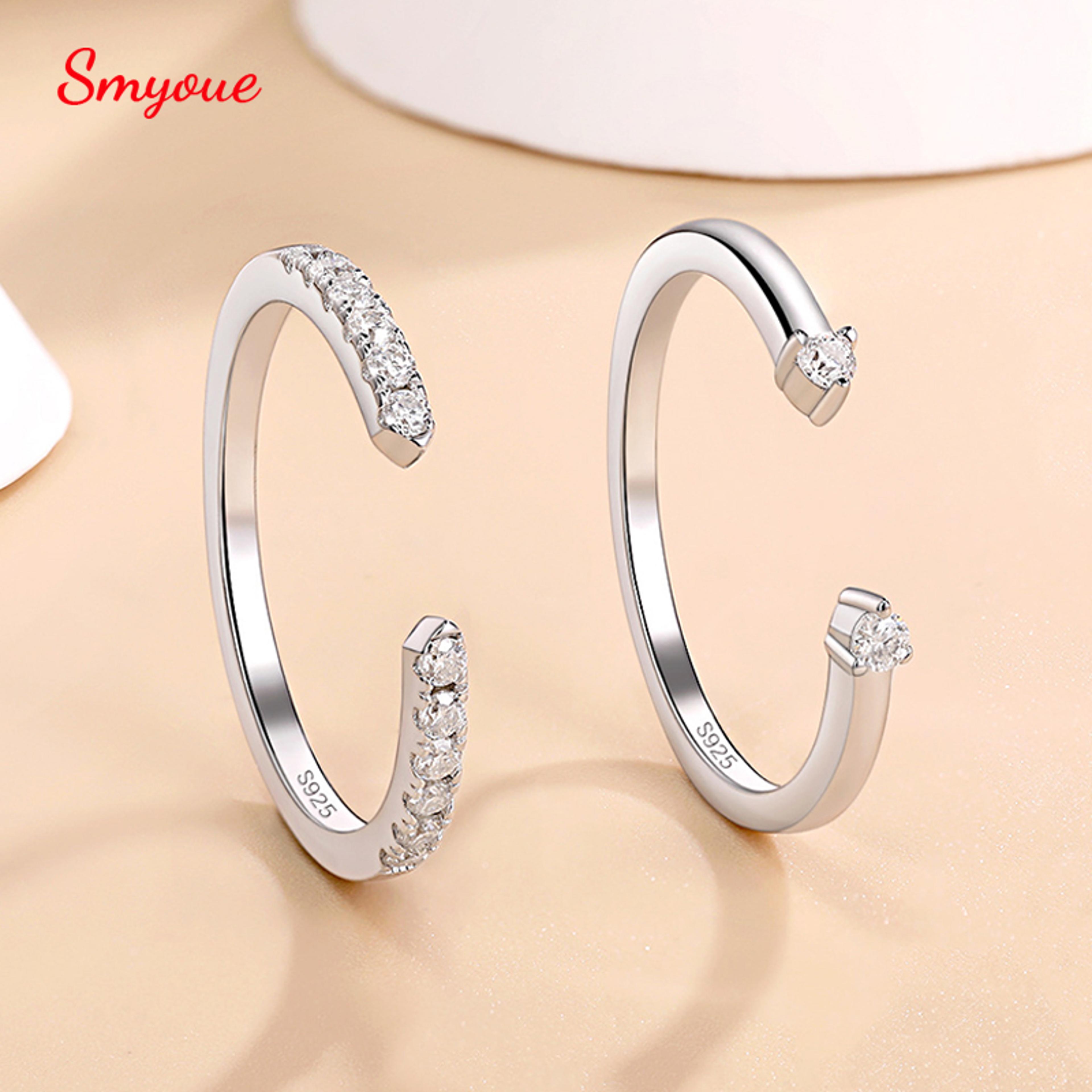 Radiant Adjustable Moissanite Wedding Band In 925 Sterling Silver 1