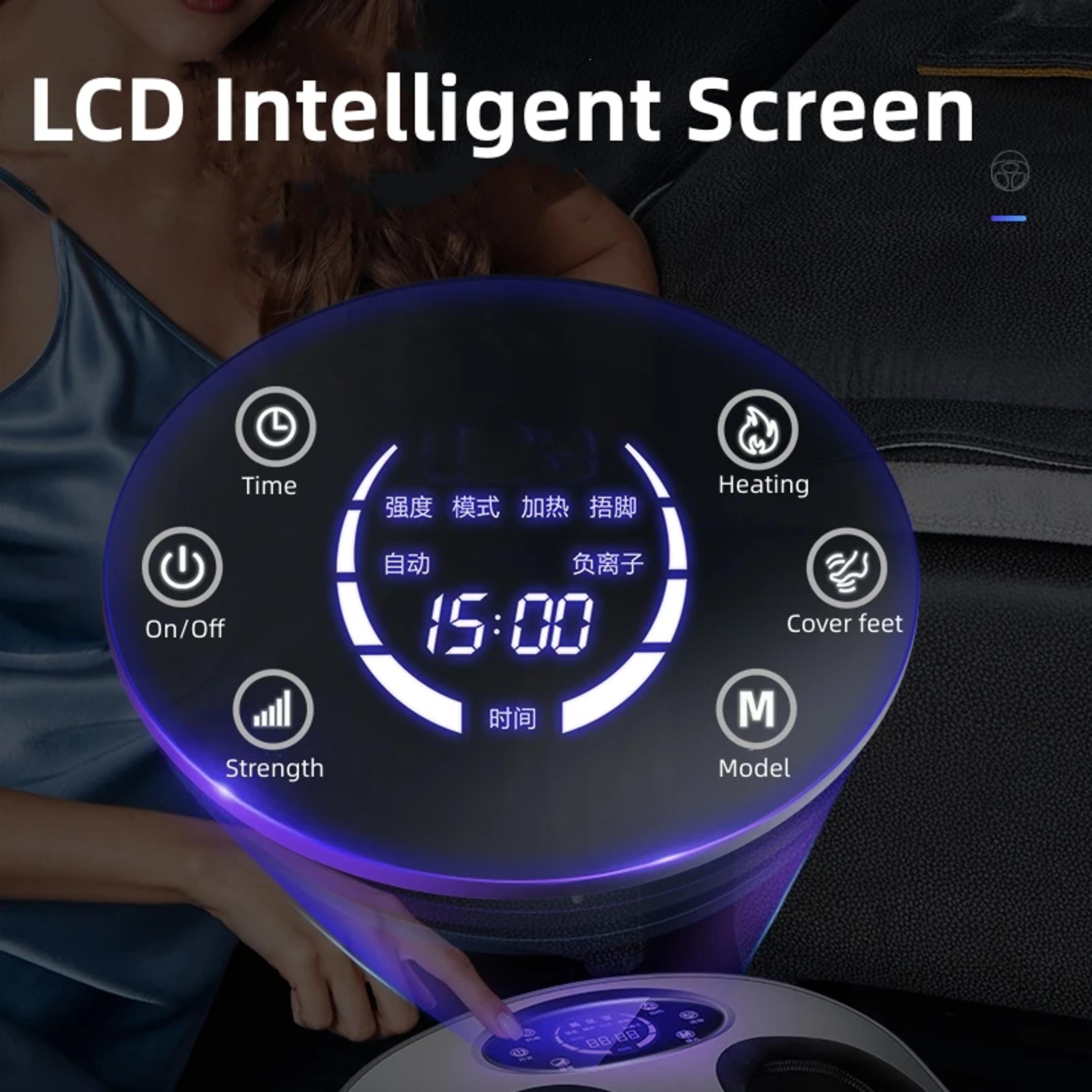 Smart 6D Air Compression Heated Foot Massager With Remote Control 3