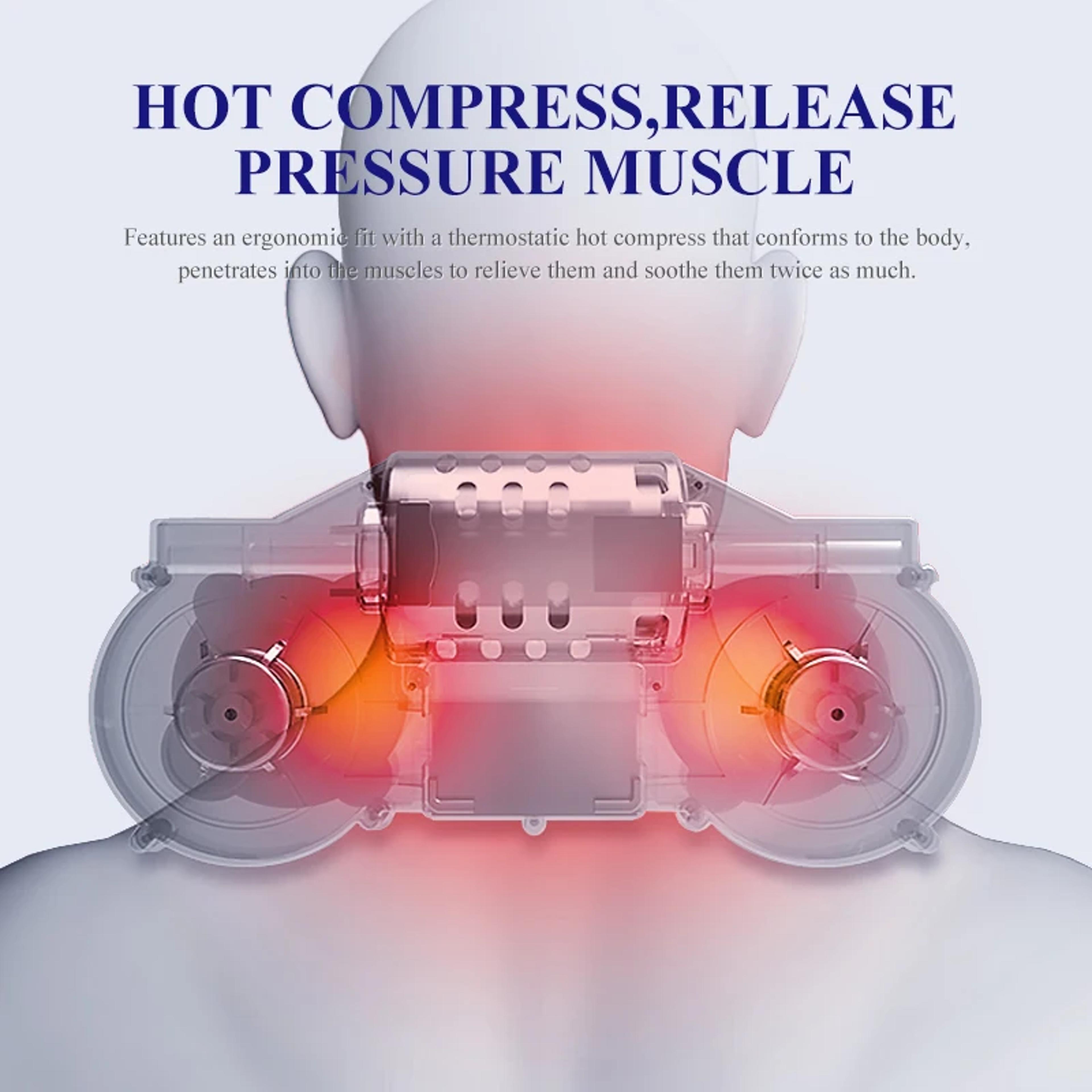 Cervical Massage Pillow Heated Neck Massager For Relaxation And Stress Relief 1