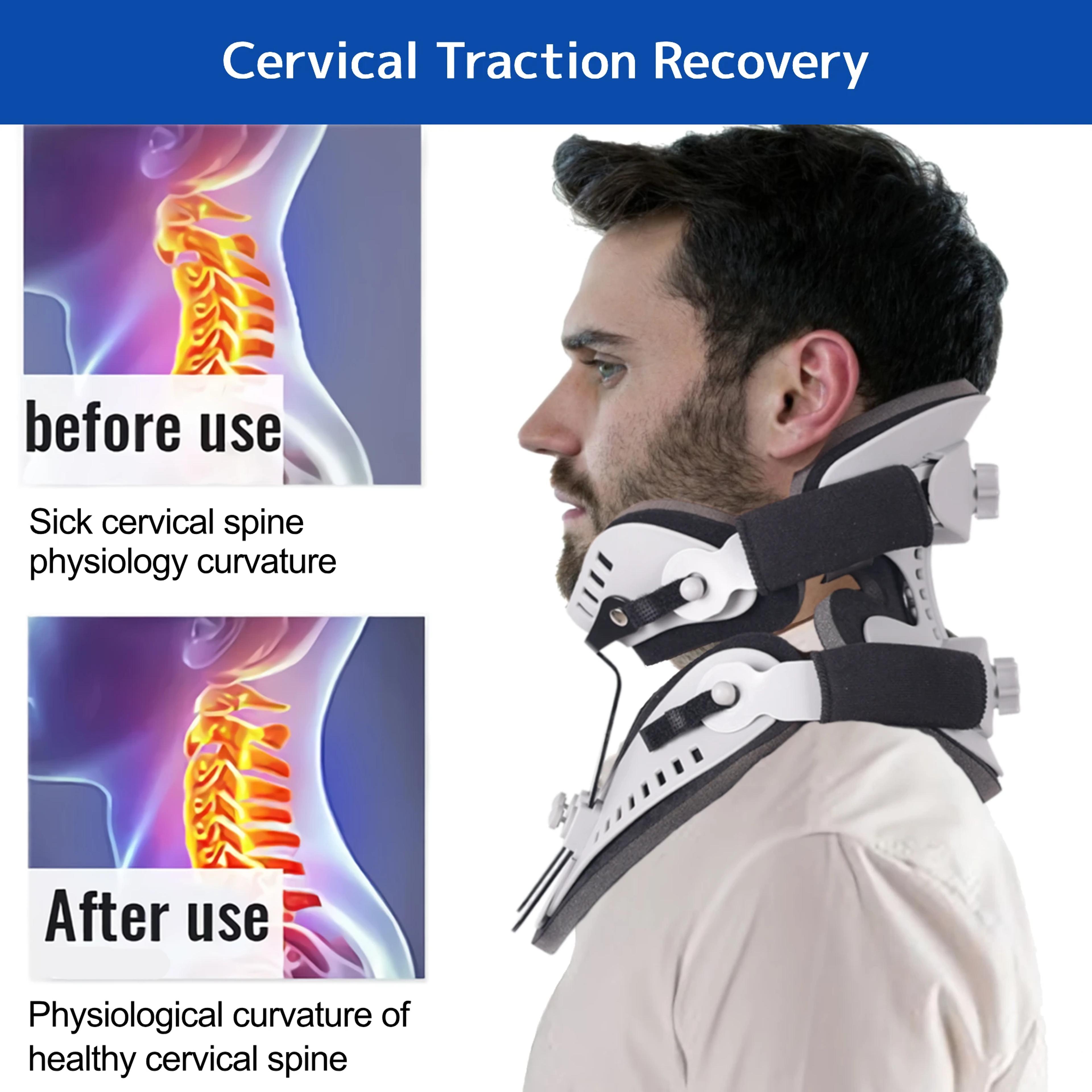 Adjustable Cervical Neck Brace Support For Spine Alignment And Posture Correction 2