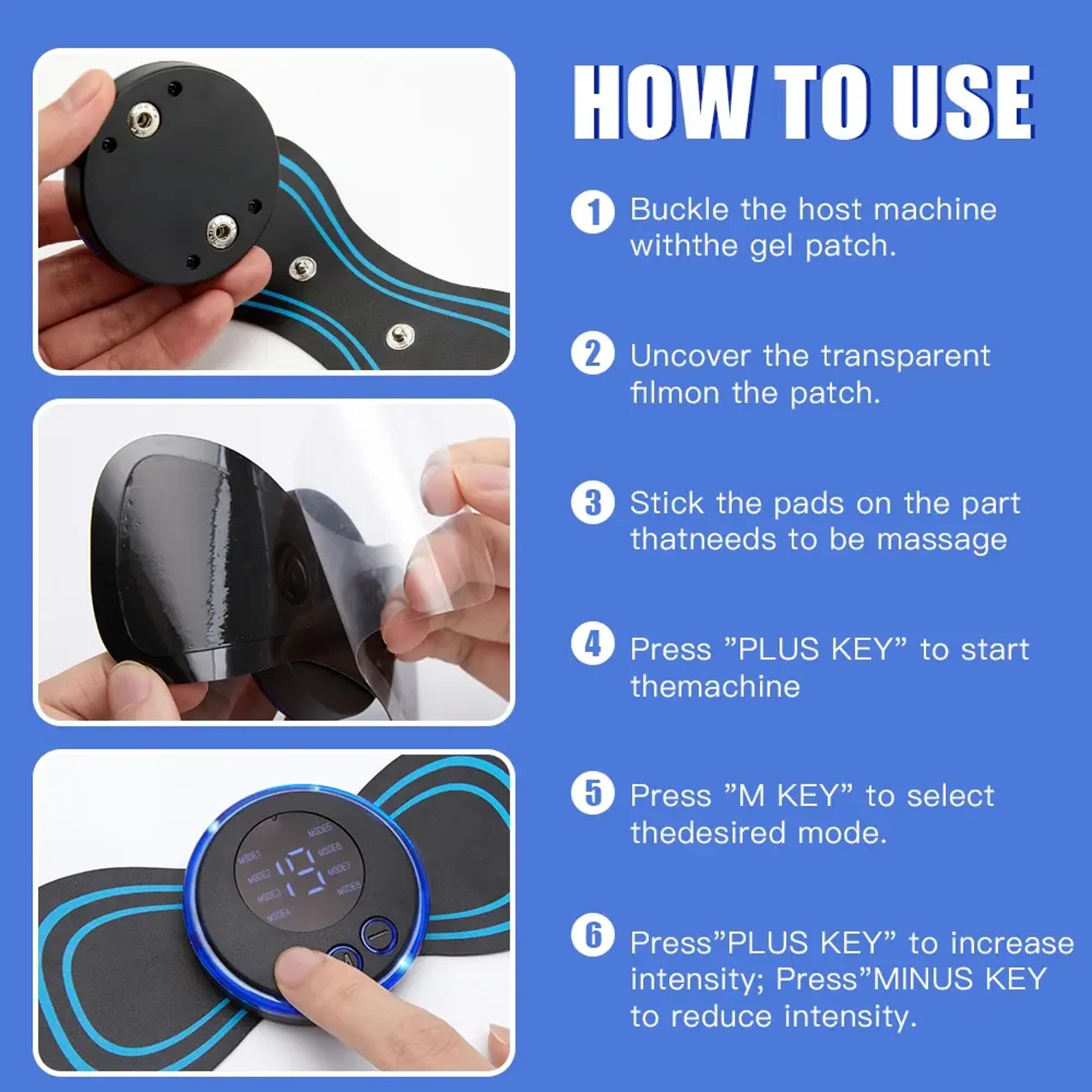 Mini EMS Neck Massager With 8 Modes And 19 Intensity Levels 5