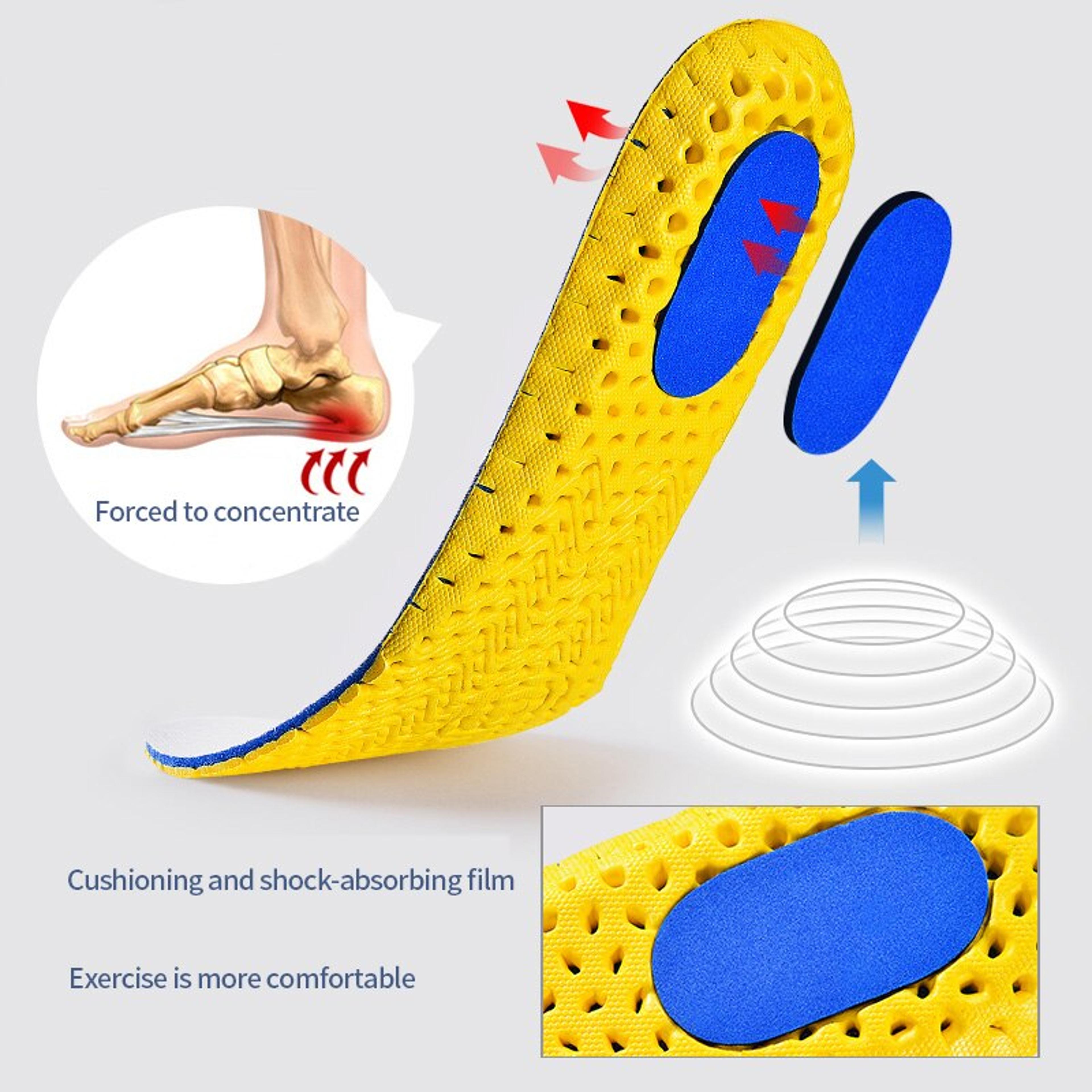 3 Pairs Memory Foam Orthopedic Insoles With Arch Support And Shock Absorption 2