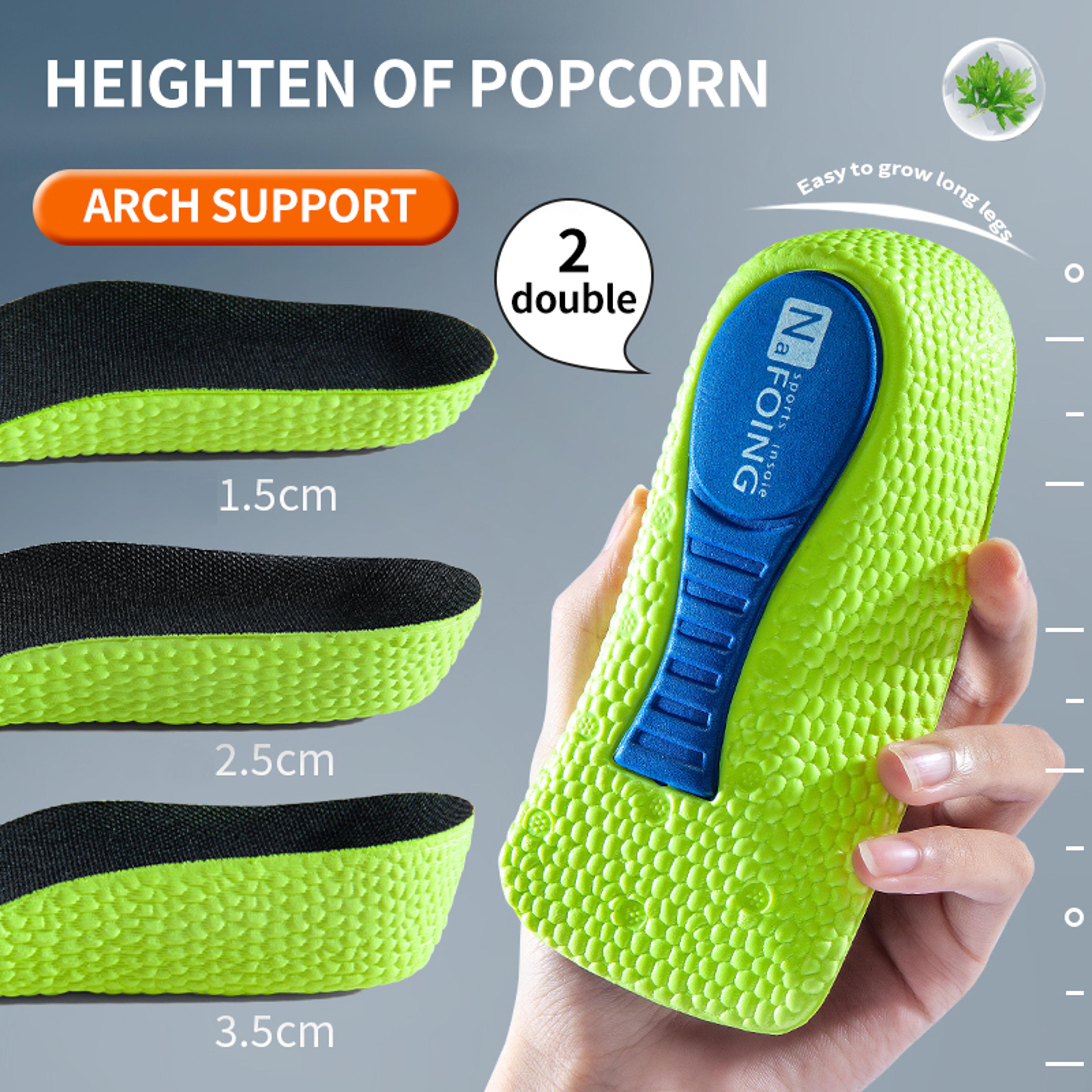 Memory Foam Height Increase Insoles With Arch Support And Concealed Heel Lift 2