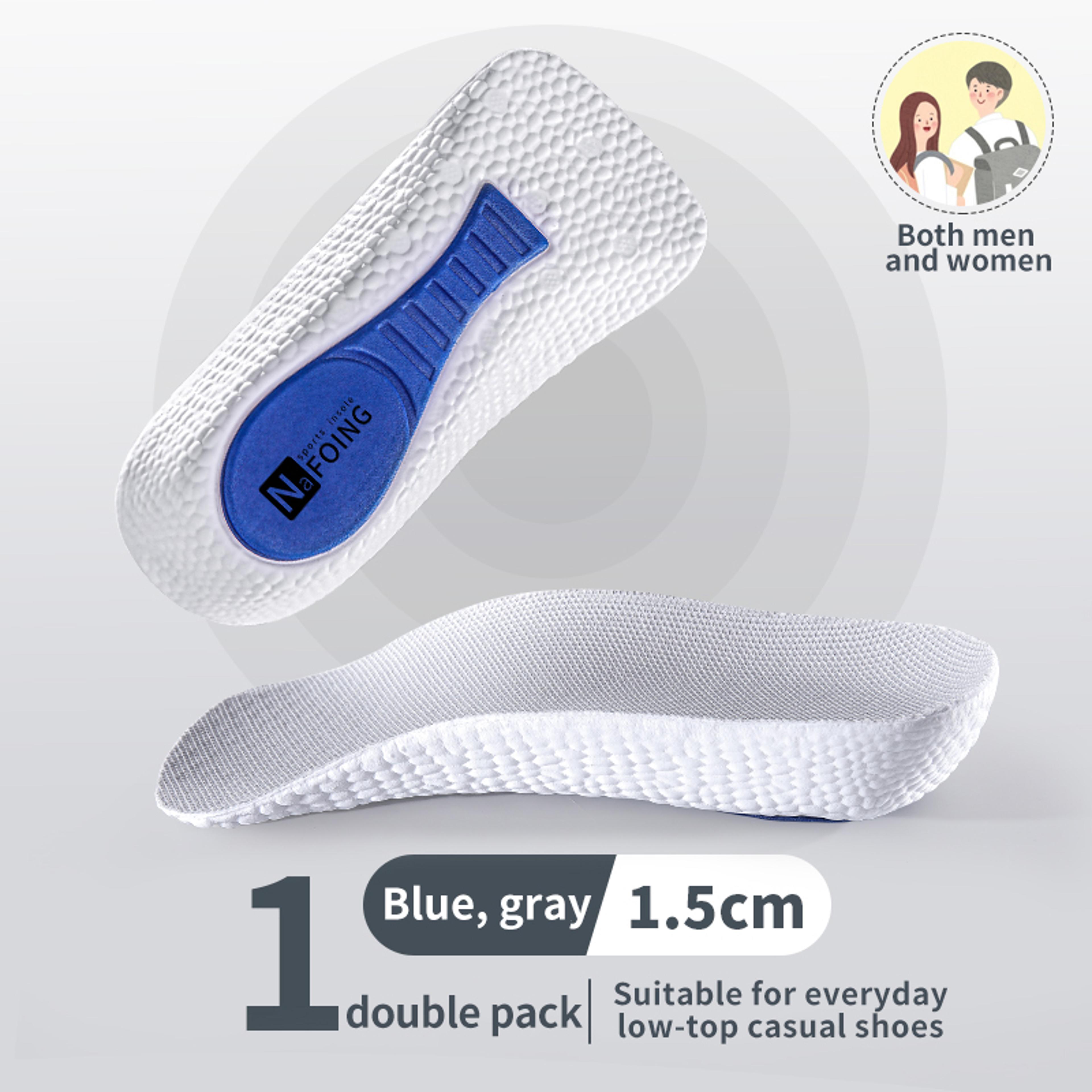 Memory Foam Height Increase Insoles With Arch Support And Concealed Heel Lift 1