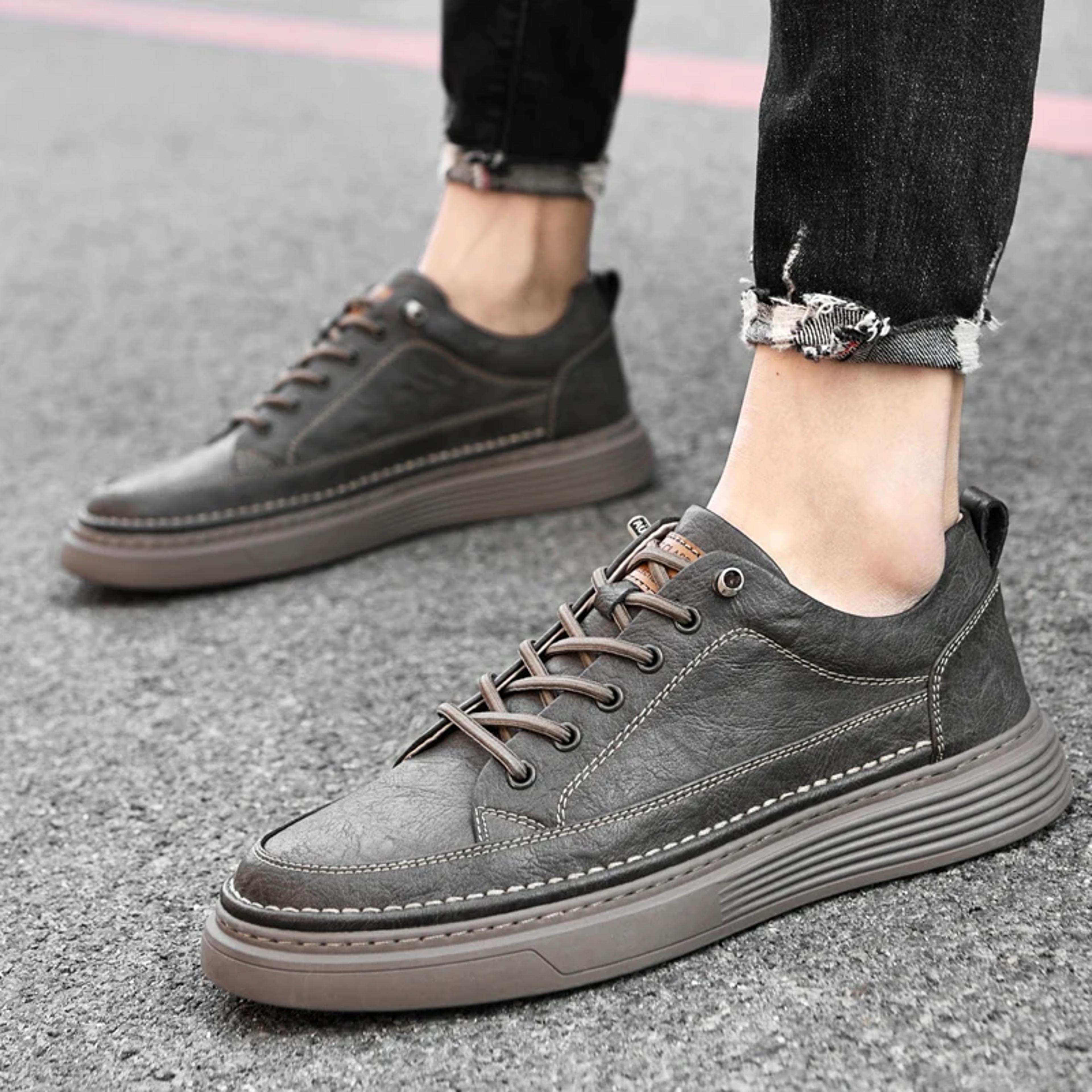Handmade Genuine Leather Men Casual Oxford Shoes 4