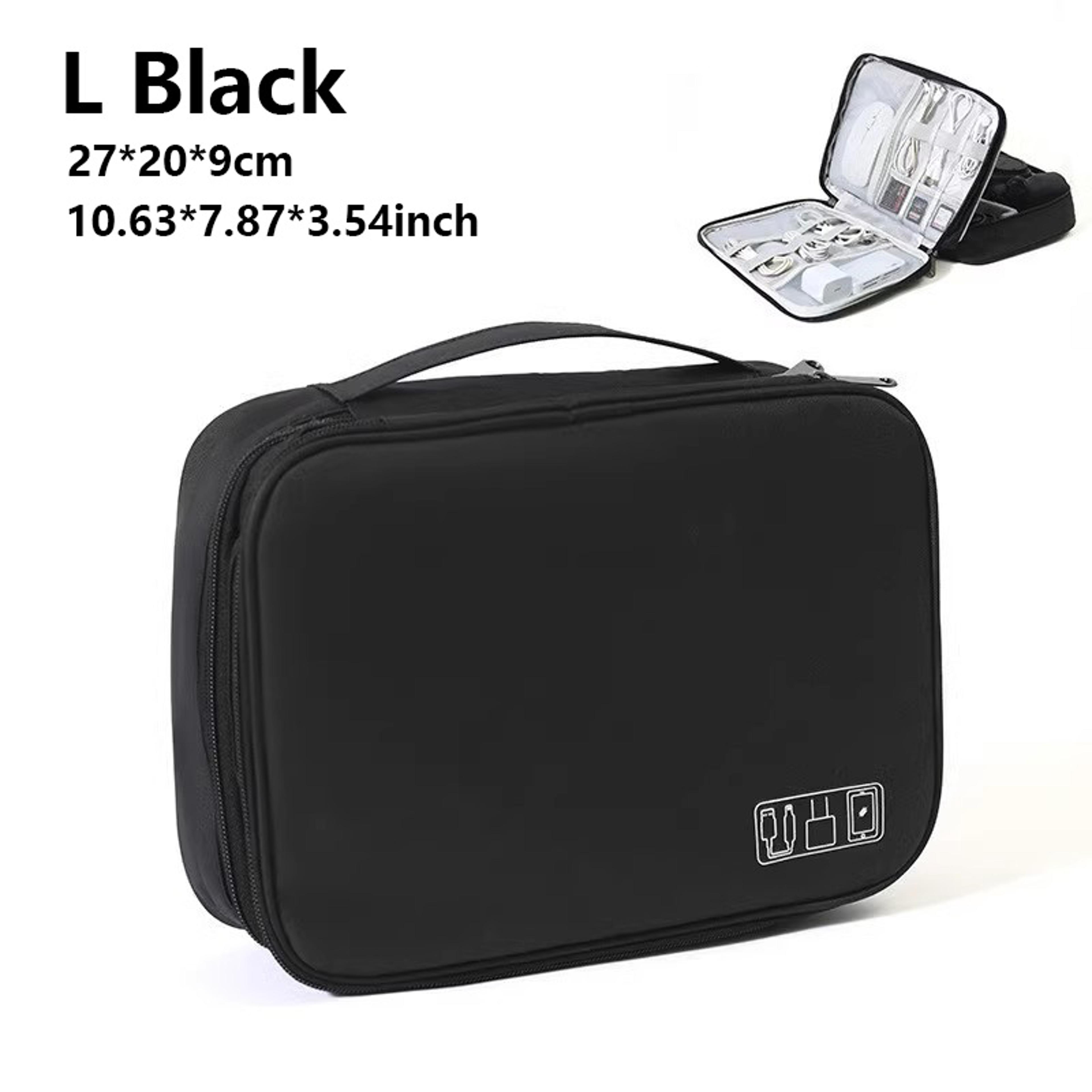 Waterproof Travel Cable Organizer Bag With Double Layer Tech Storage Case 9