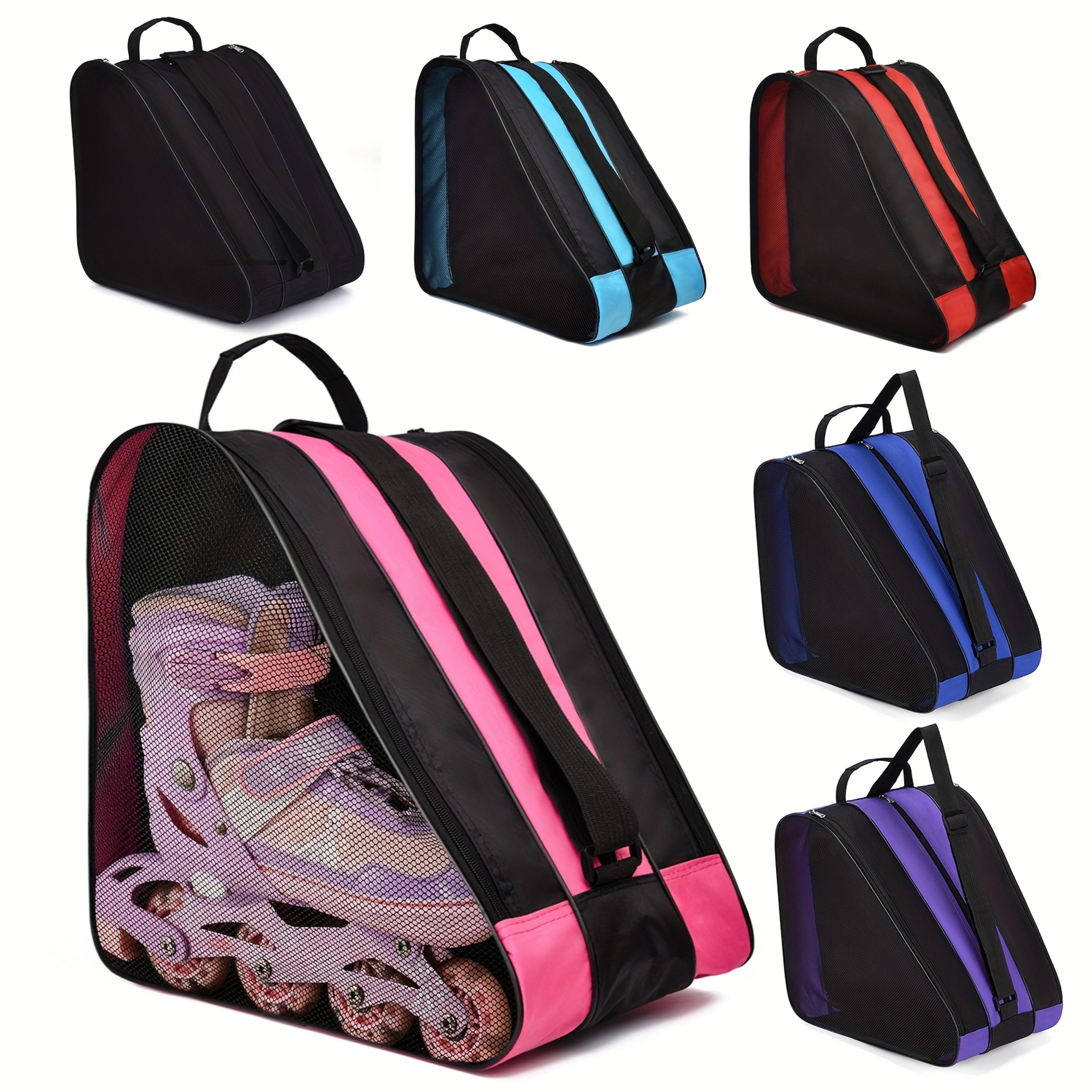 Large Capacity Roller Skate Bag With 3 Layer Storage And Adjustable Shoulder Strap 1