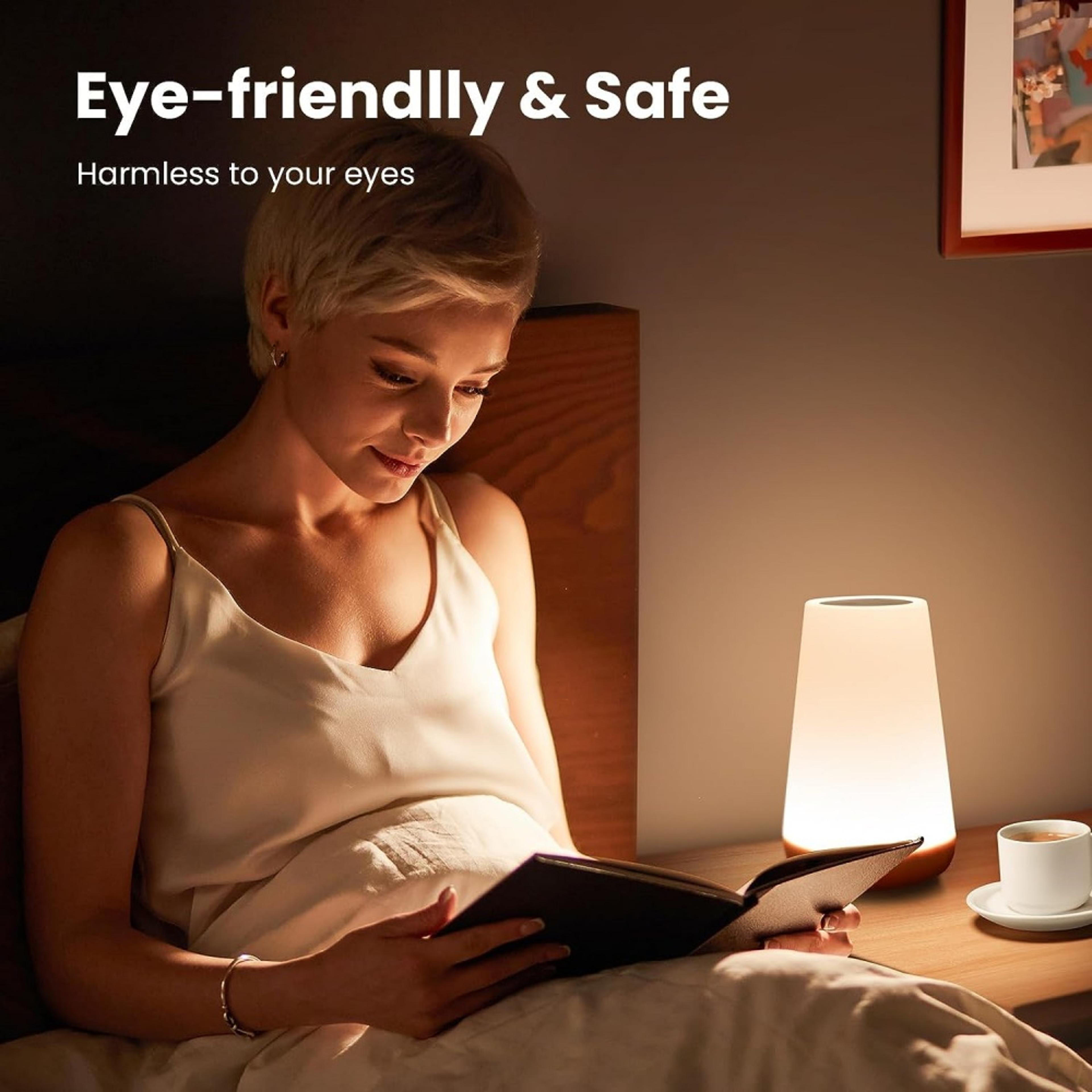 13 Color RGB Touch Bedside Lamp USB Rechargeable Dimmable Night Light 5