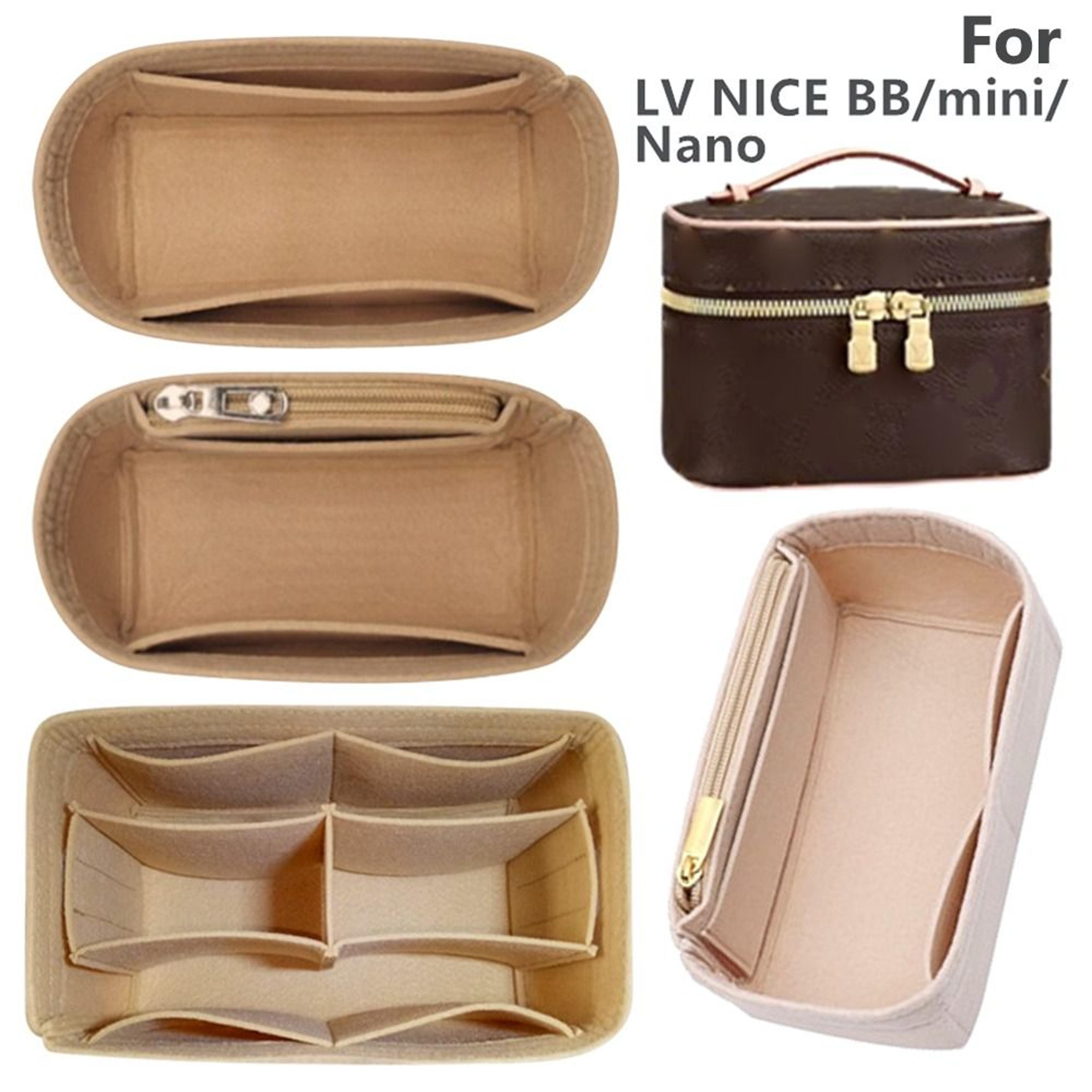Felt Purse Organizer Insert With Zipper For Nice Nano Mini BB 1