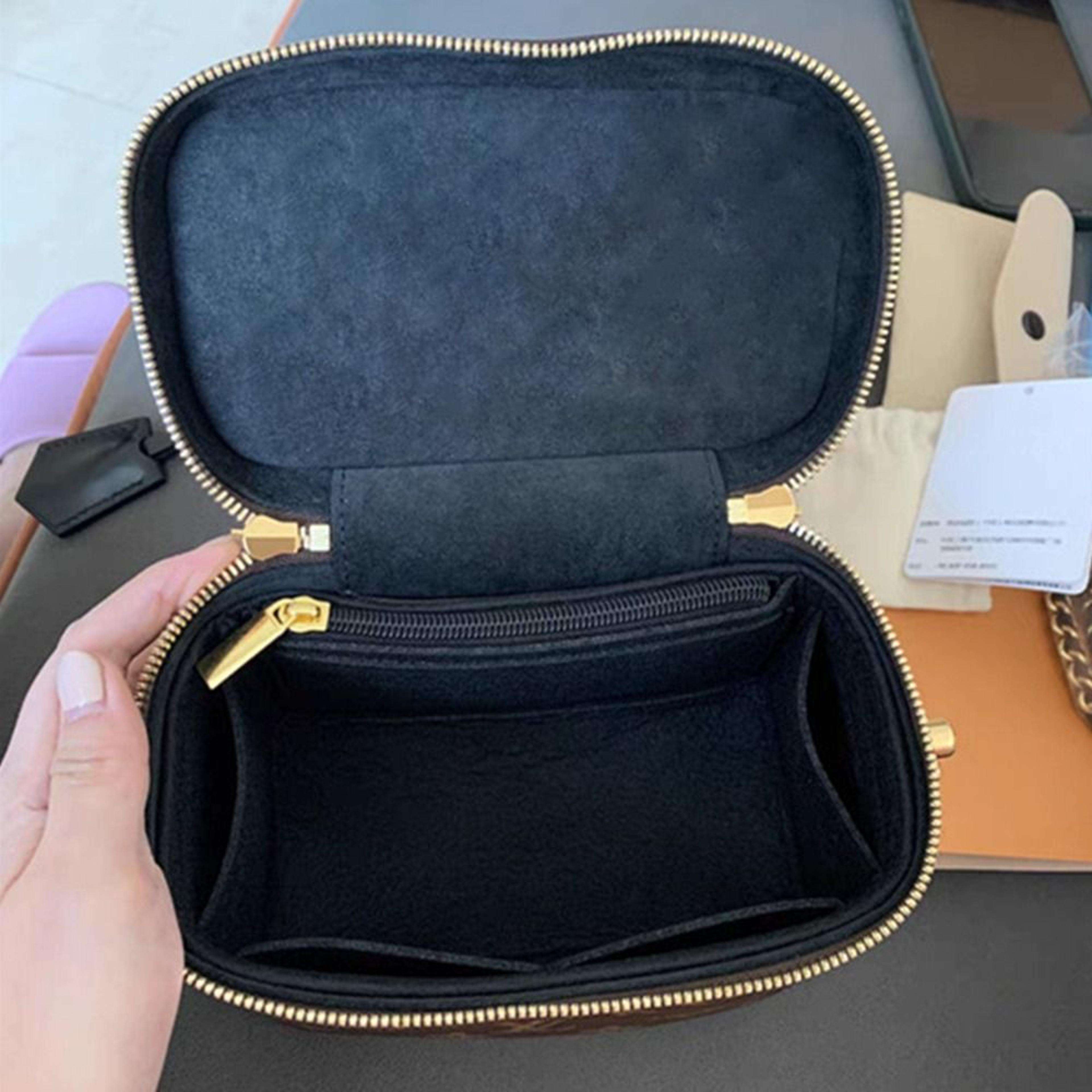 Felt Purse Organizer Insert With Zipper For Nice Nano Mini BB 0