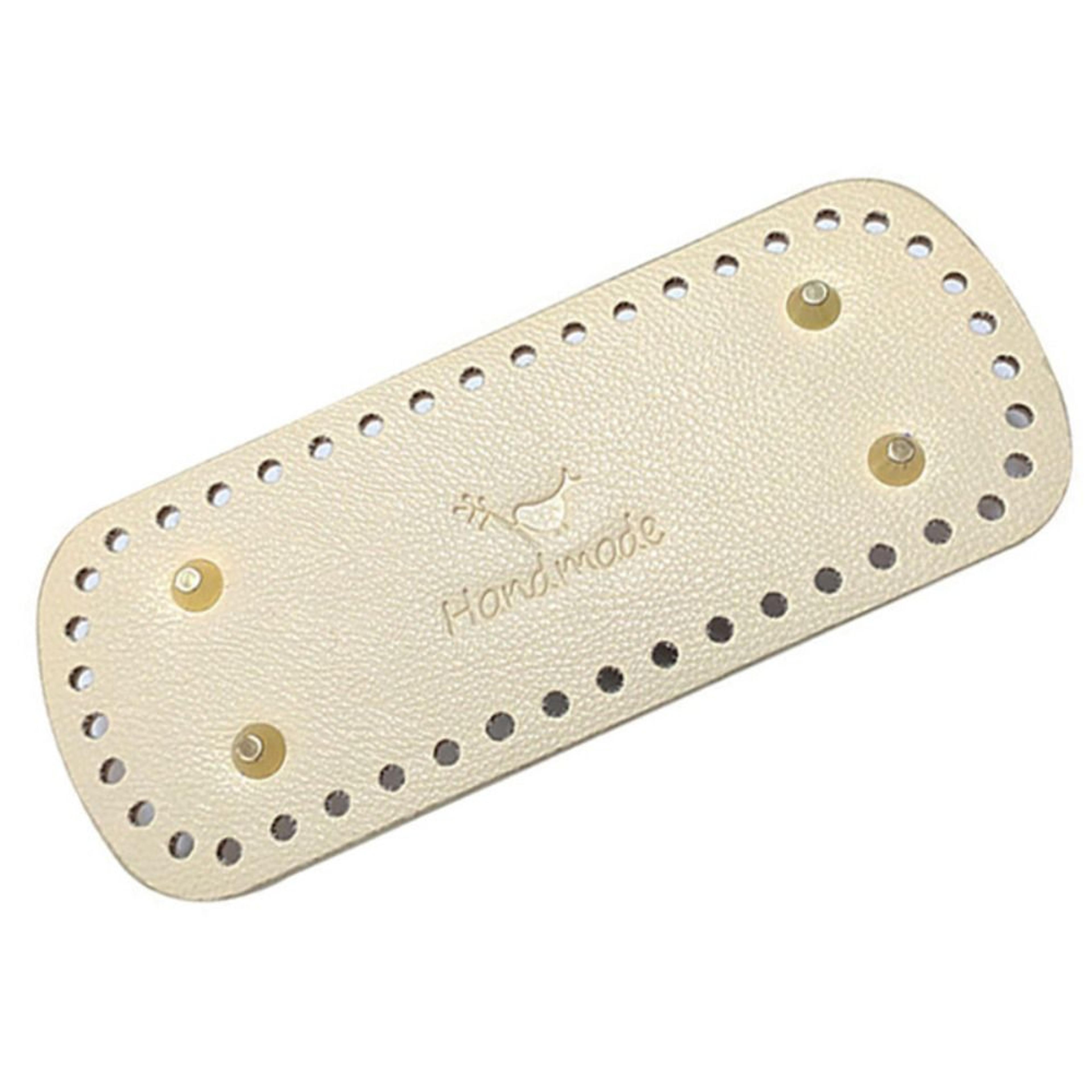 20cm PU Leather Crochet Bag Bottom Rectangle Base For DIY Handbags 10