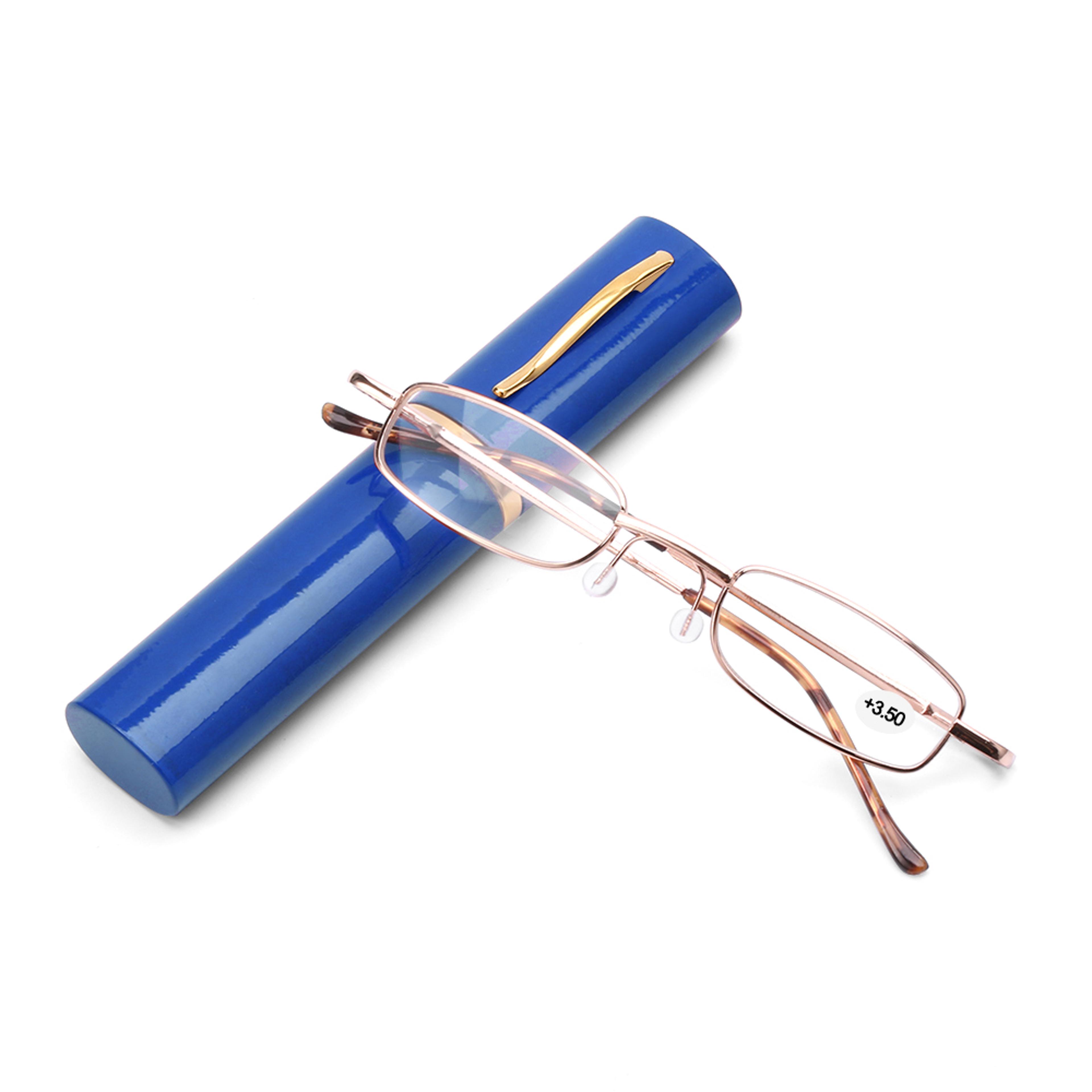 Compact Folding Reading Glasses With Tube Case For Men And Women 16