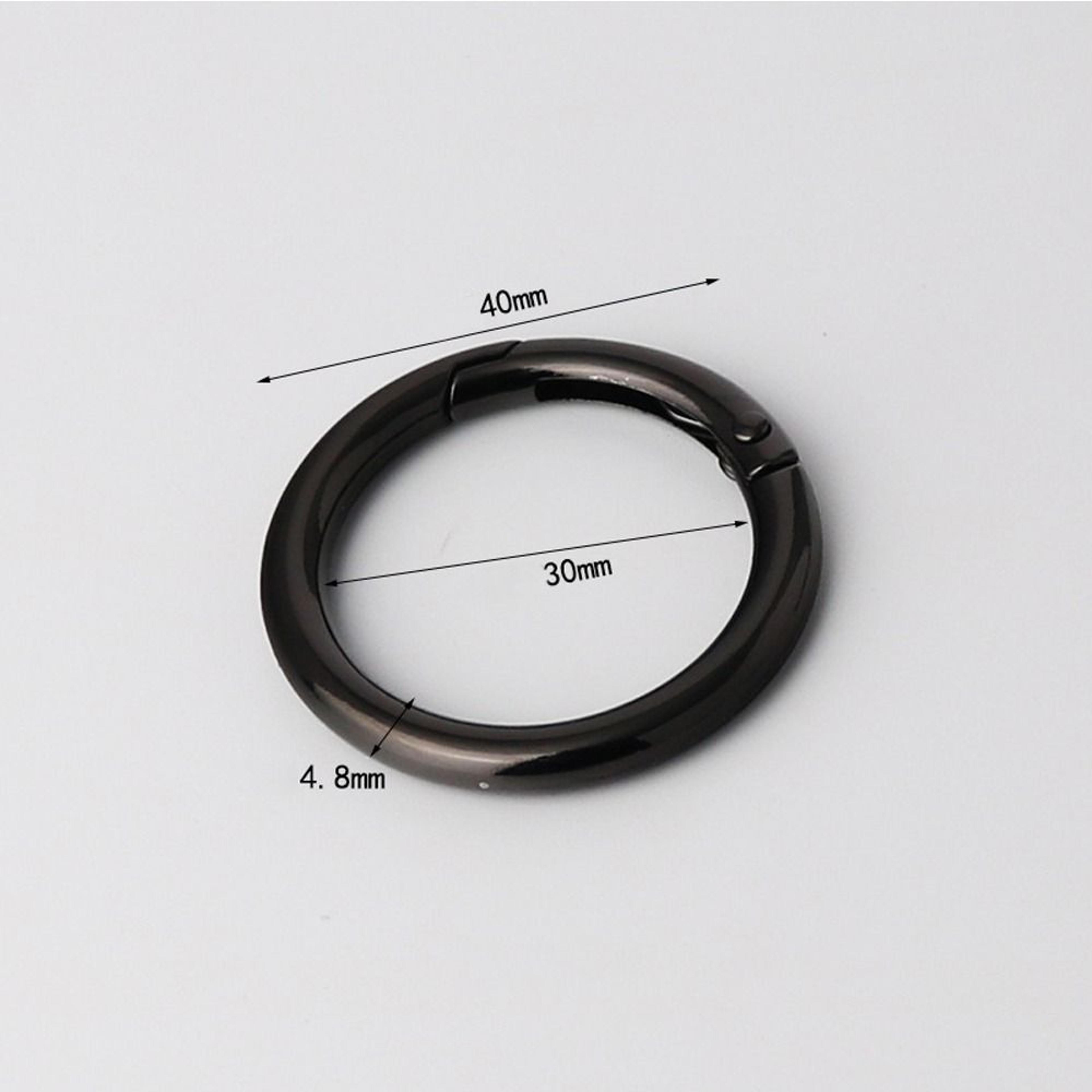 Round Spring Ring Clasp Zinc Alloy Bag Strap Connector And Purse Repair Ring 7