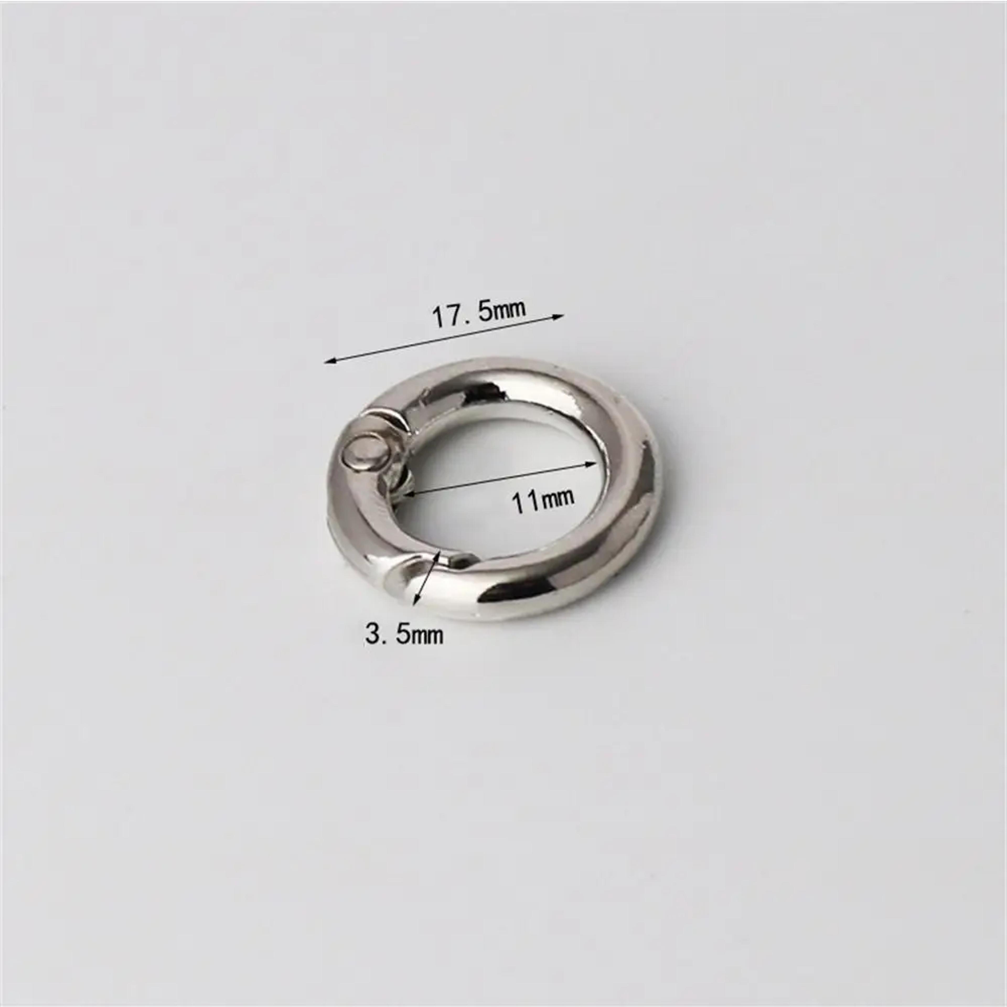 Round Spring Ring Clasp Zinc Alloy Bag Strap Connector And Purse Repair Ring 12