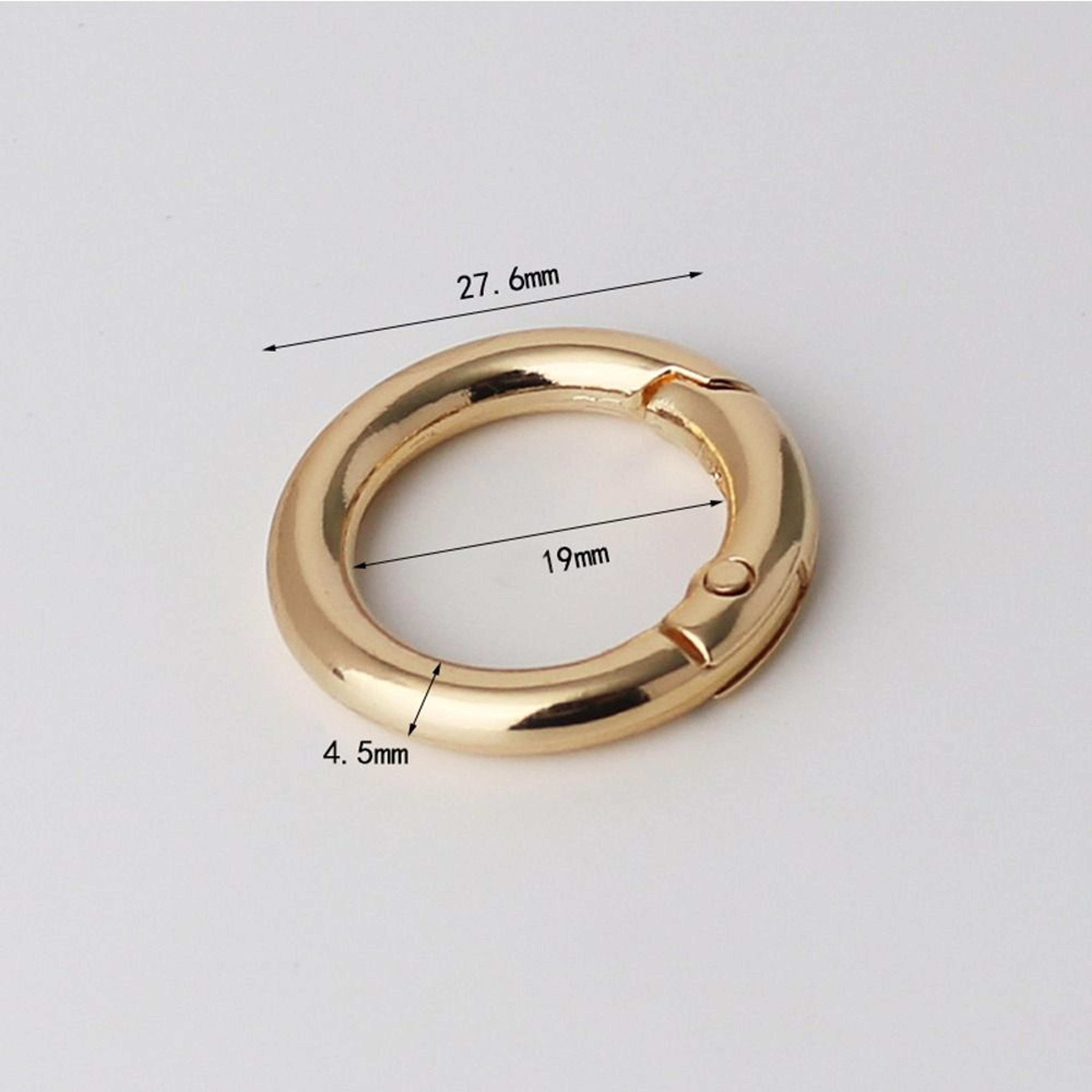 Round Spring Ring Clasp Zinc Alloy Bag Strap Connector And Purse Repair Ring 14