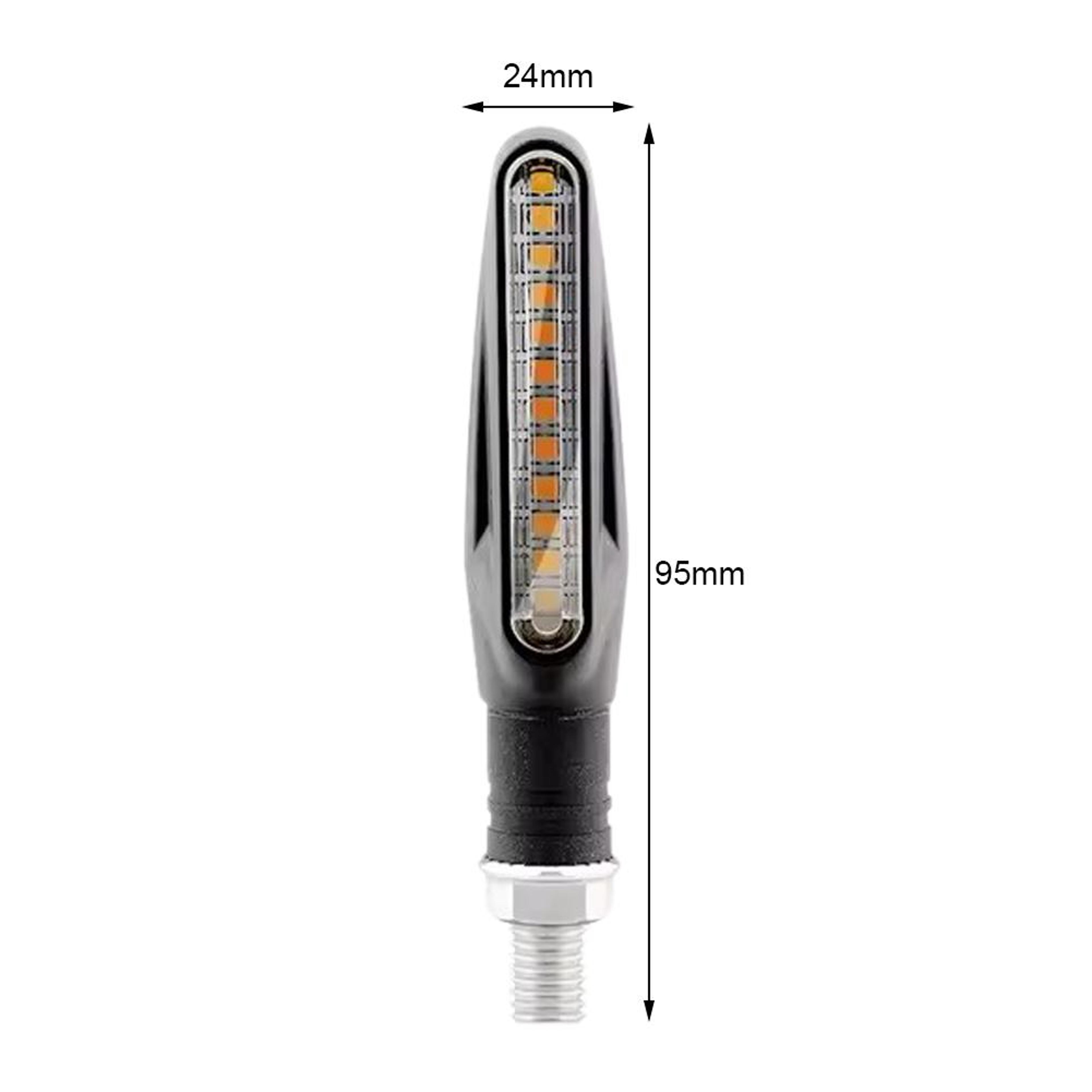 Universal Motorcycle LED Turn Signal Lights With Daytime Running Indicators 4