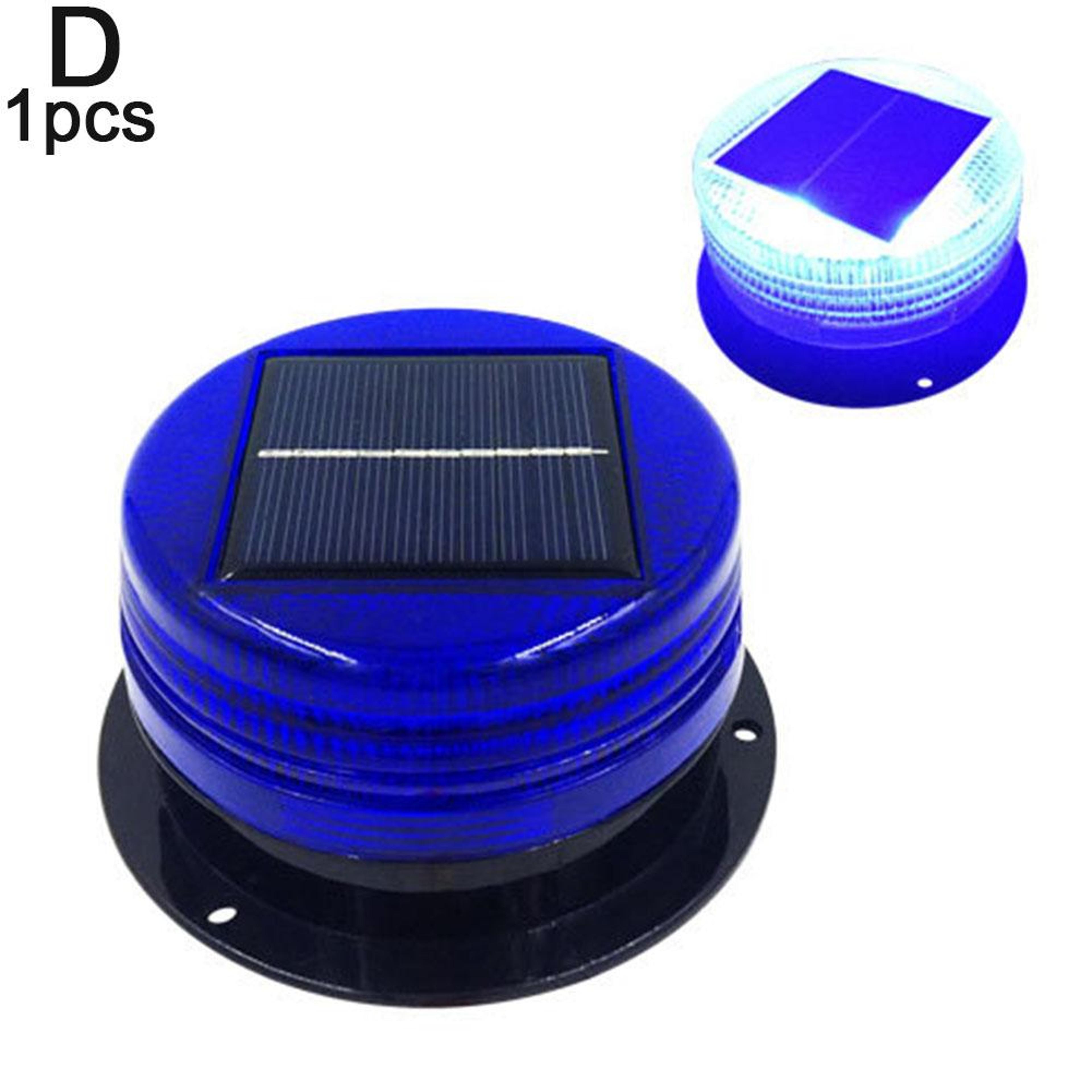 Solar 8 LED Magnetic Warning Light Automatic Strobe Beacon For Cars Trucks 10