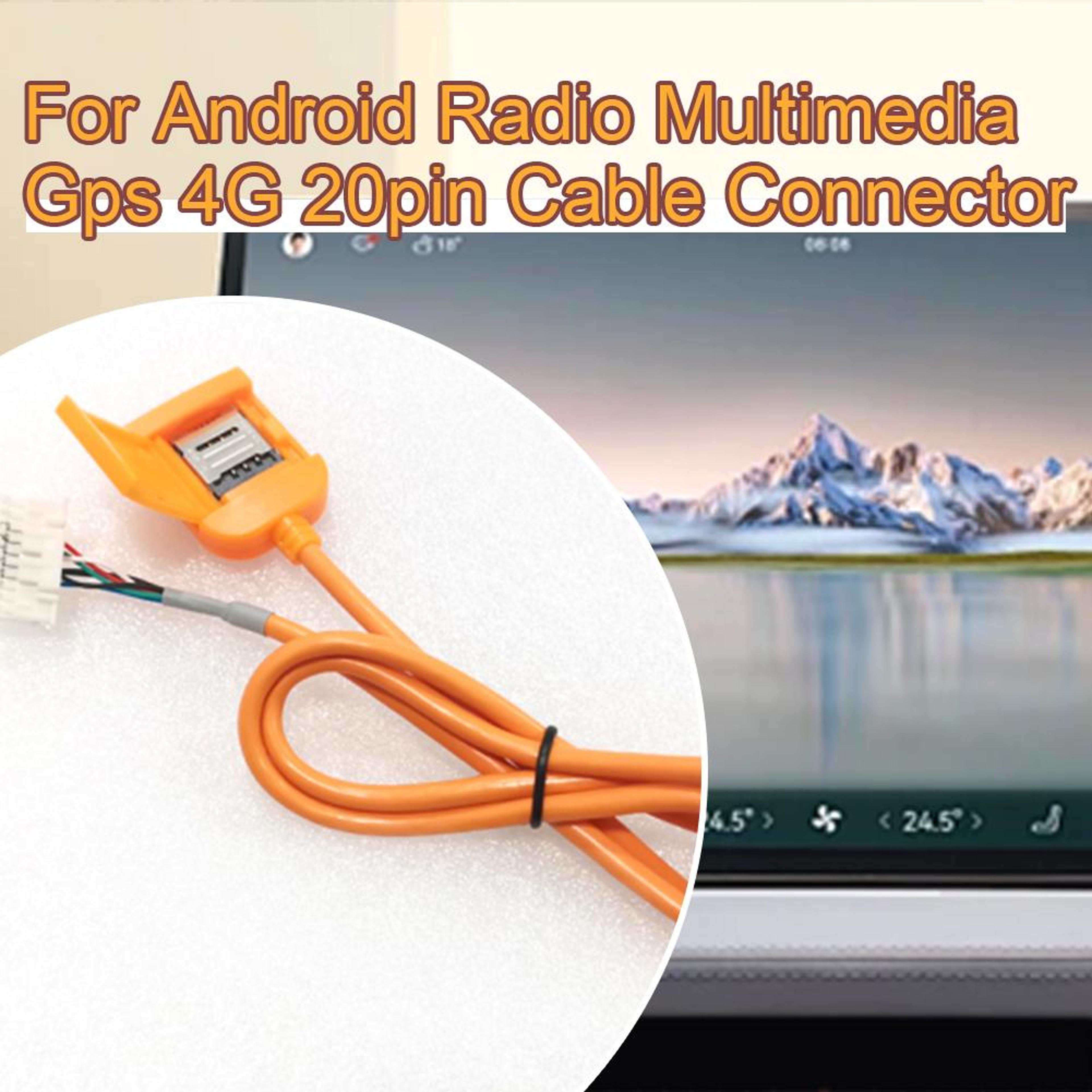 20 Pin SIM Card Slot Adapter For Android Car Radio 4G GPS Multimedia System 1