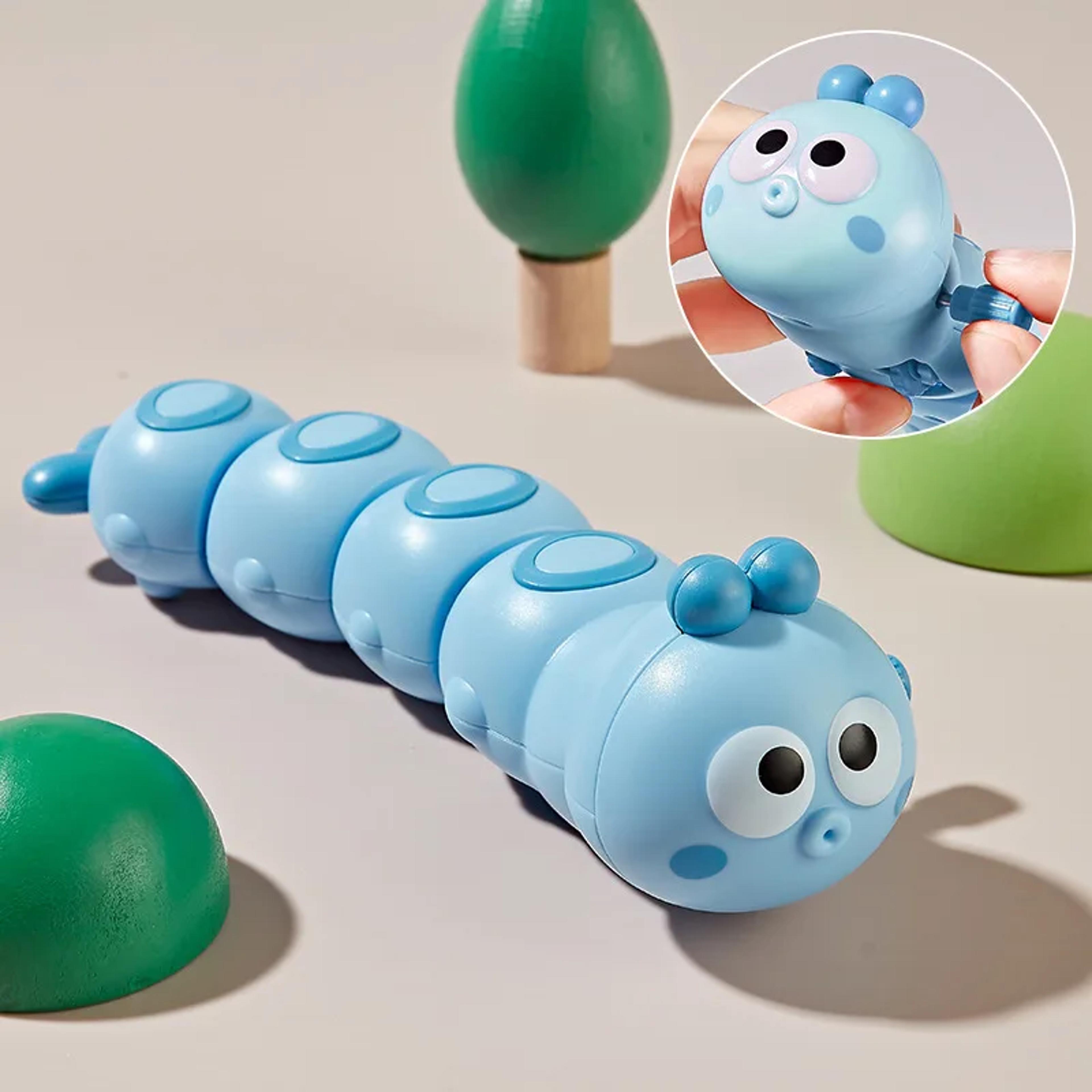Cute Wind Up Caterpillar Toy Battery Free Crawling Educational Toy For Kids 1