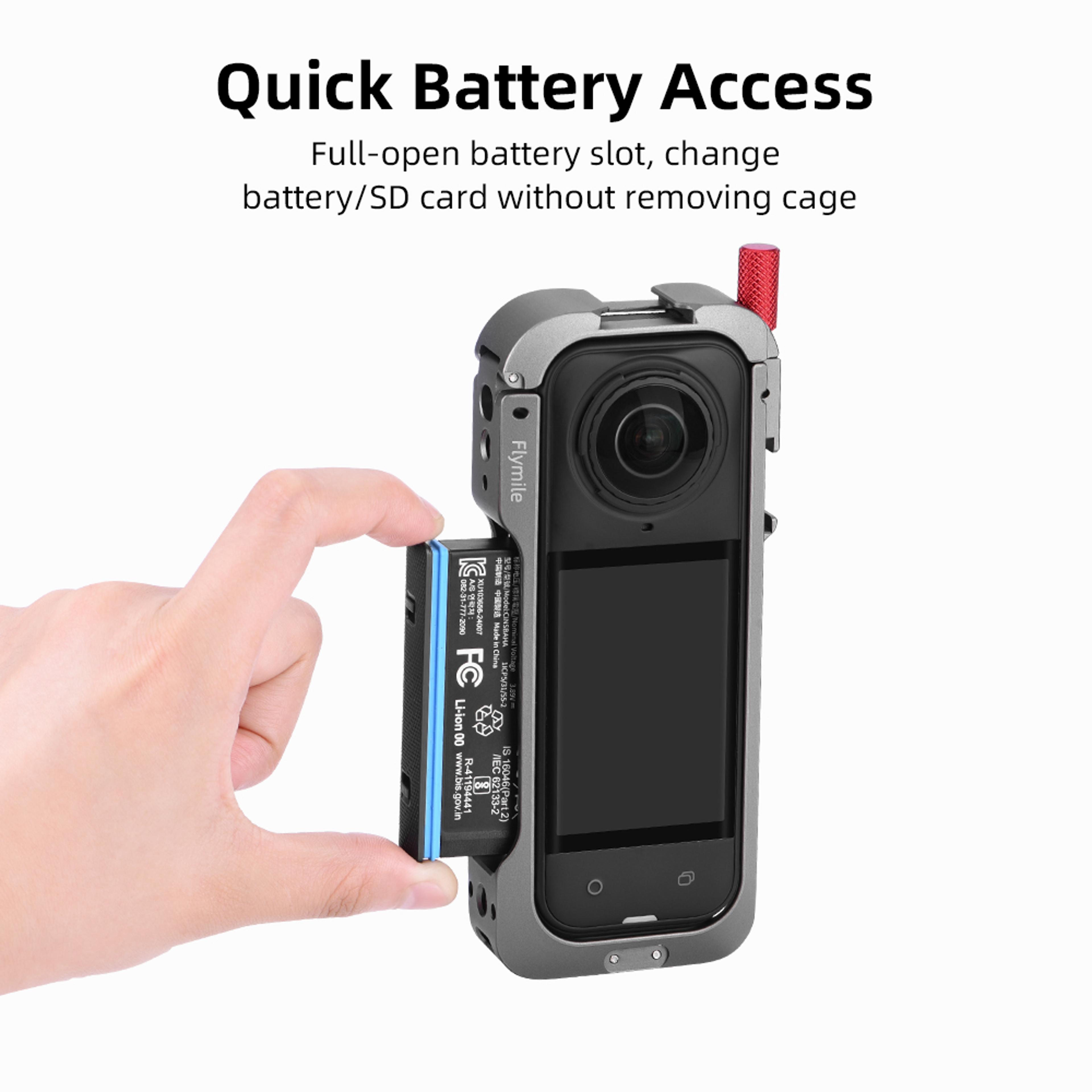 Insta360 X5 Metal Cage Protective Case With Lens Guard And Accessory Mount 5