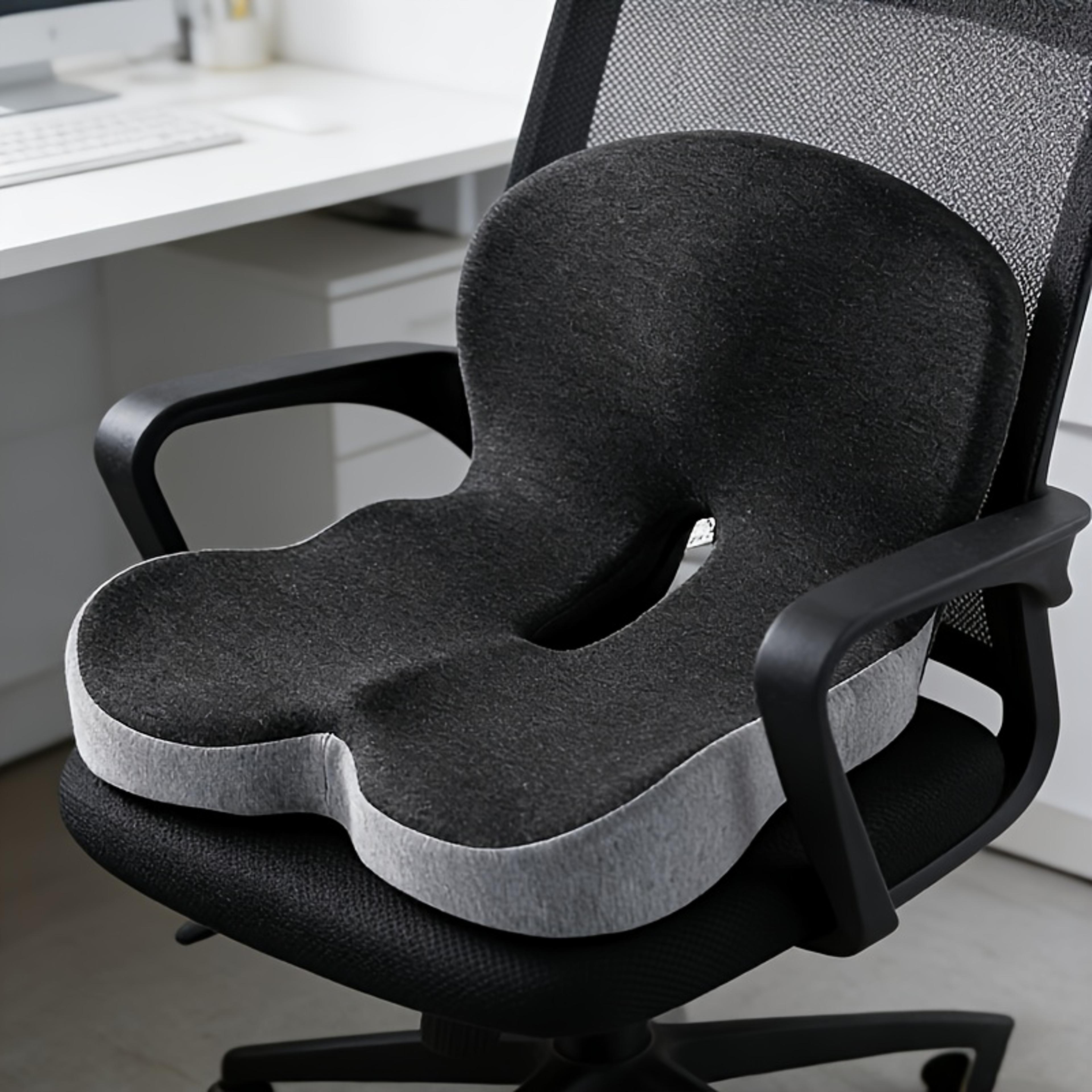 Ergonomic Memory Foam Seat Cushion With Back Support For Office And Study Chairs 6