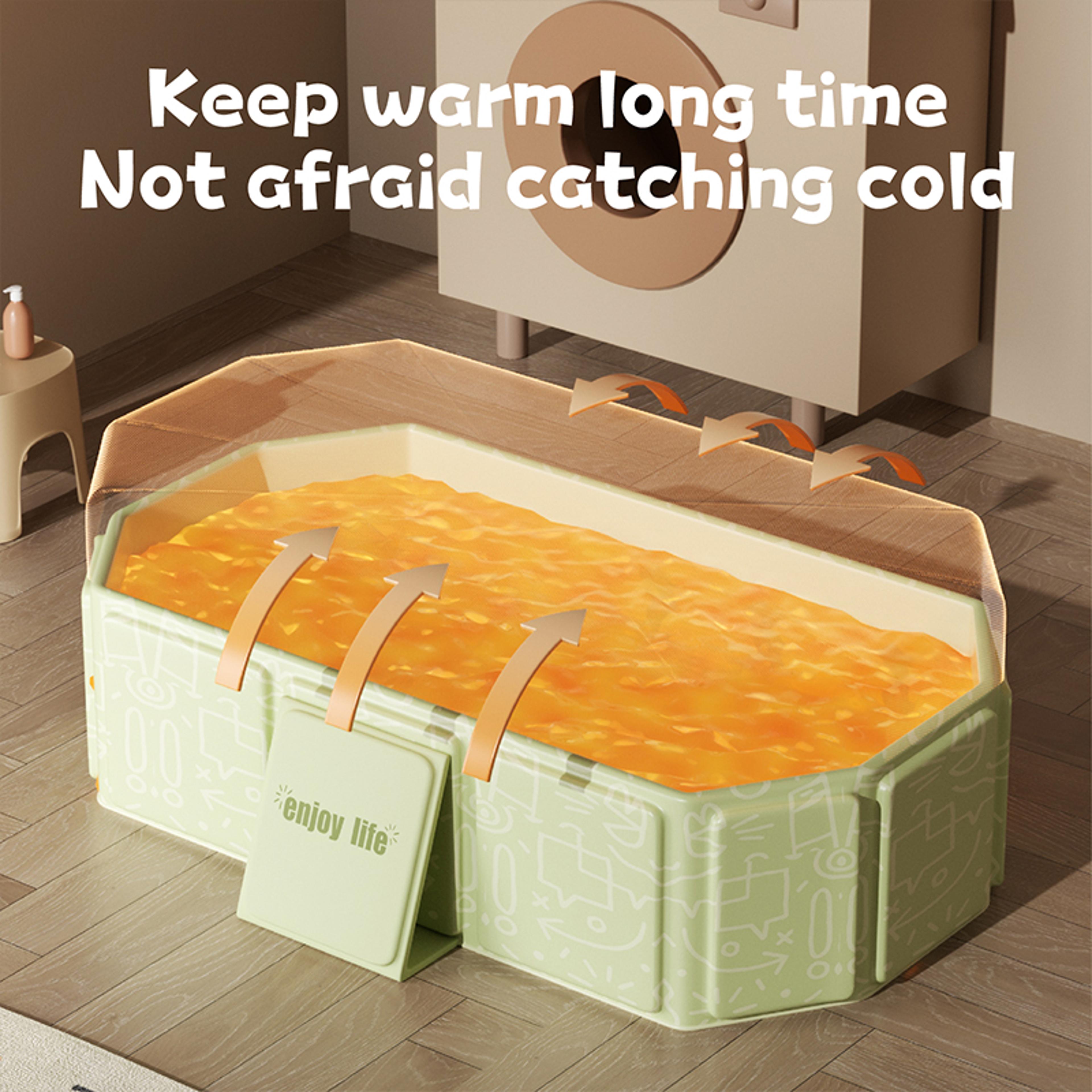 Portable Folding Kids Bathtub Thick Travel Bathtub For Children Space Saving Design 2
