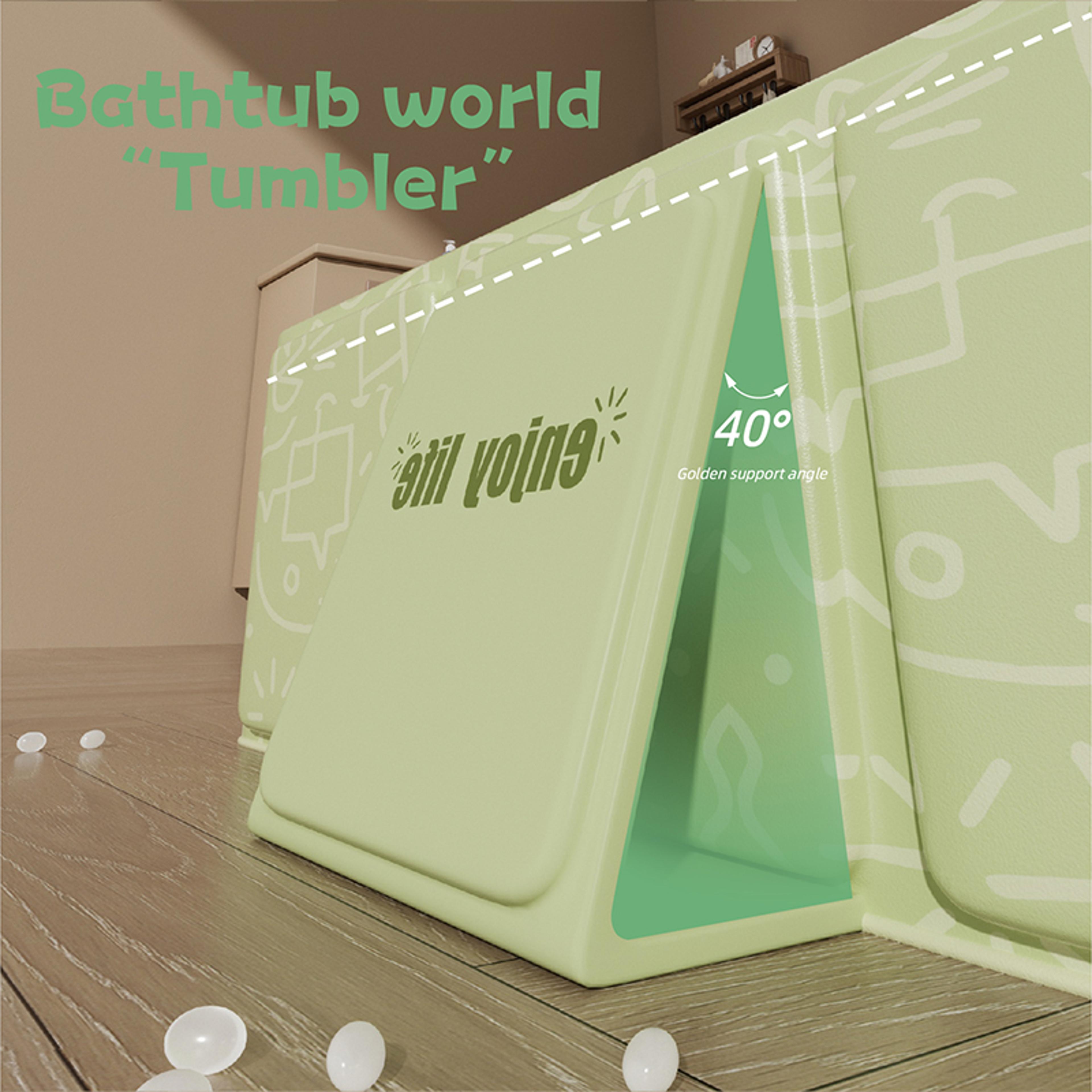 Portable Folding Kids Bathtub Thick Travel Bathtub For Children Space Saving Design 3
