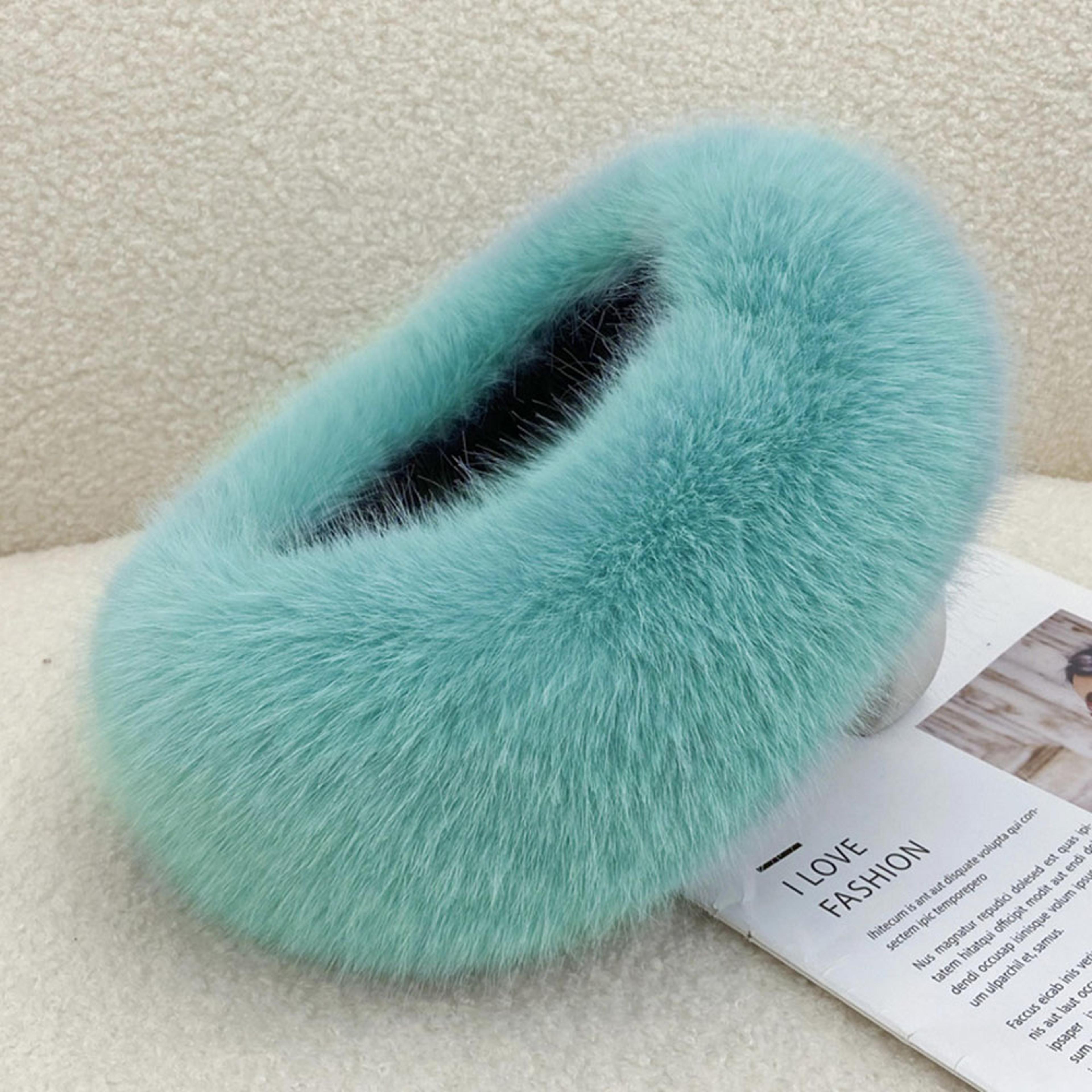 Faux Fur Headband Winter Ear Warmer Plush Windproof Ski Headwear 16