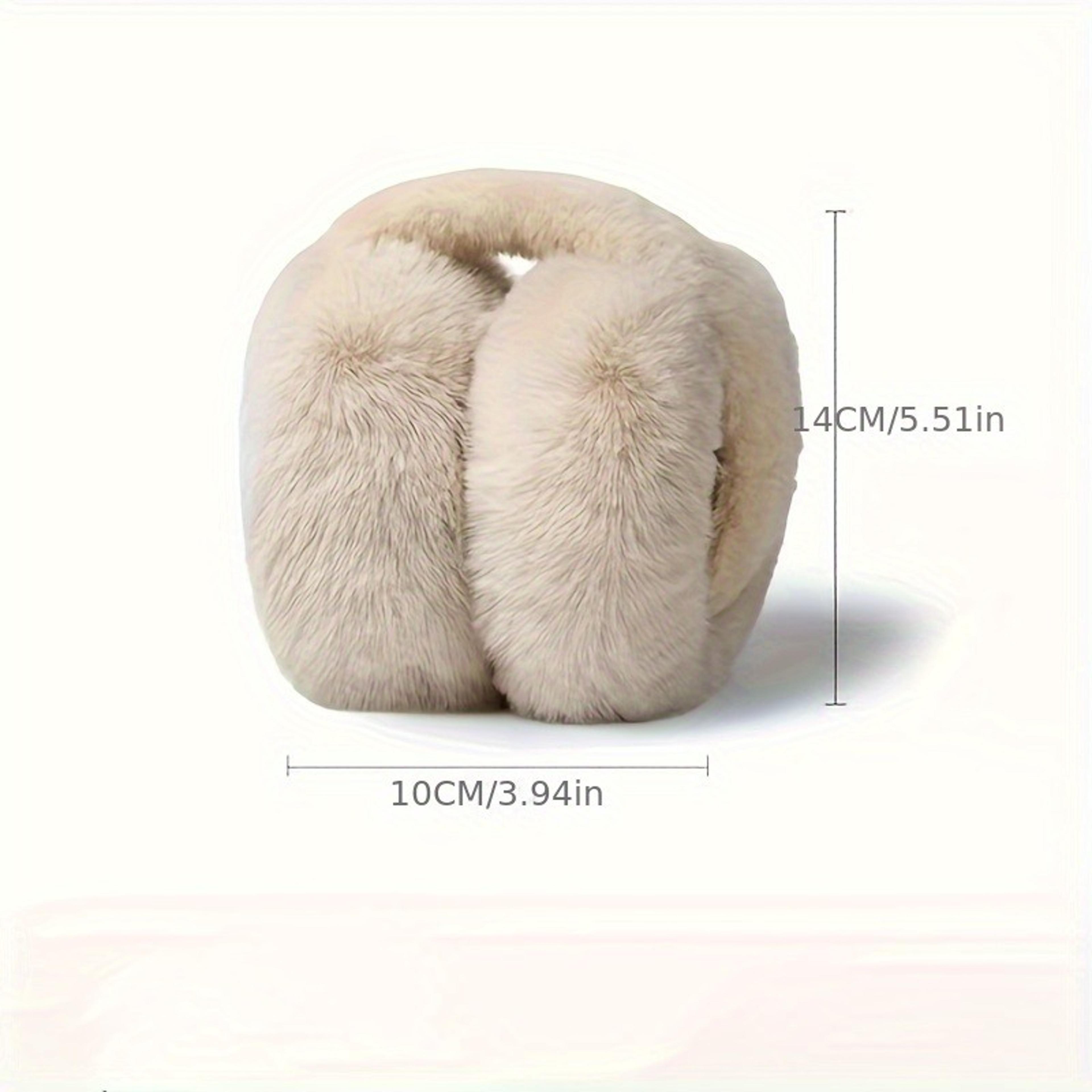 Womens Foldable Winter Earmuffs Adjustable Cold Weather Ear Warmers 4