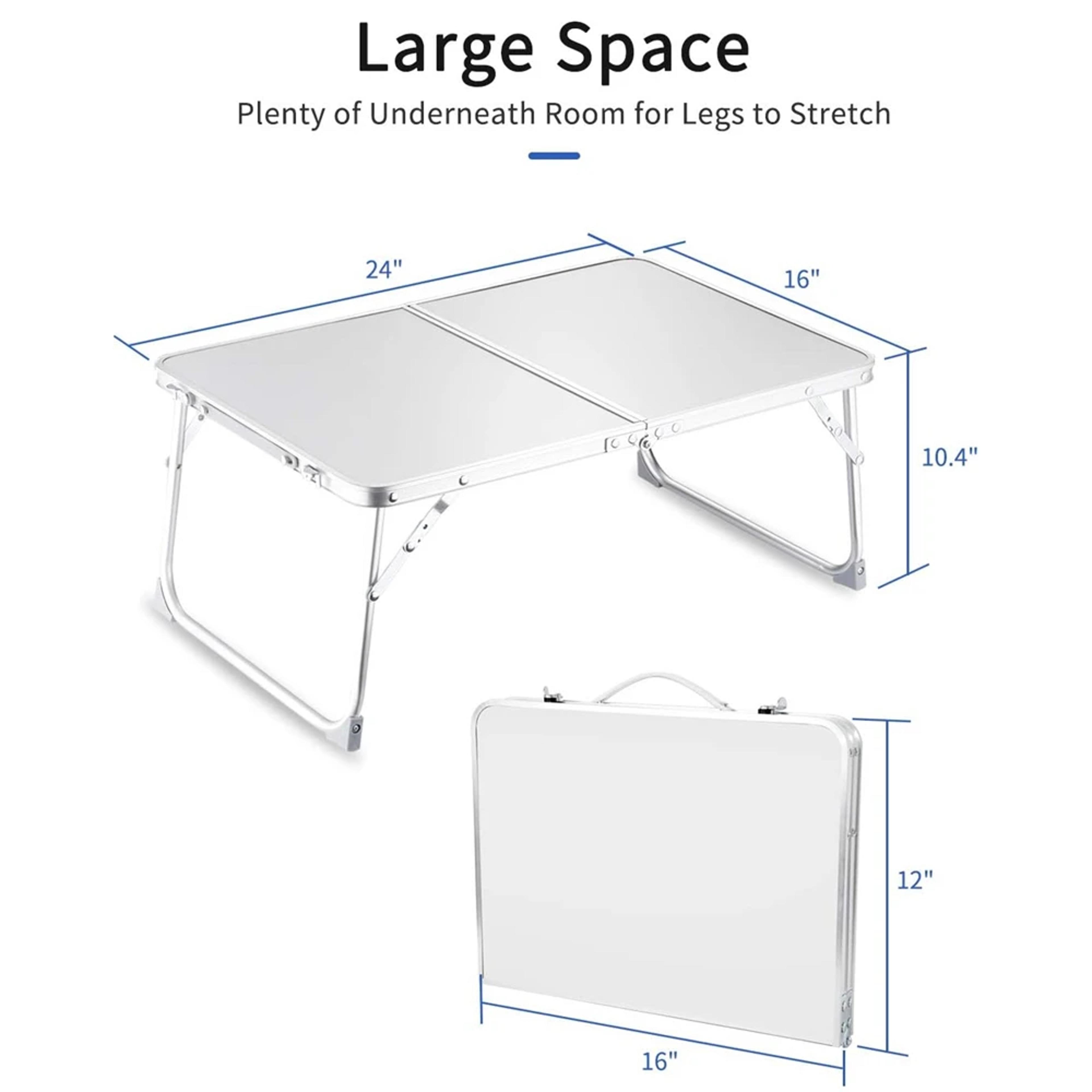Portable Foldable Laptop Bed Desk Lightweight Lap Table For Work Study And Breakfast 3