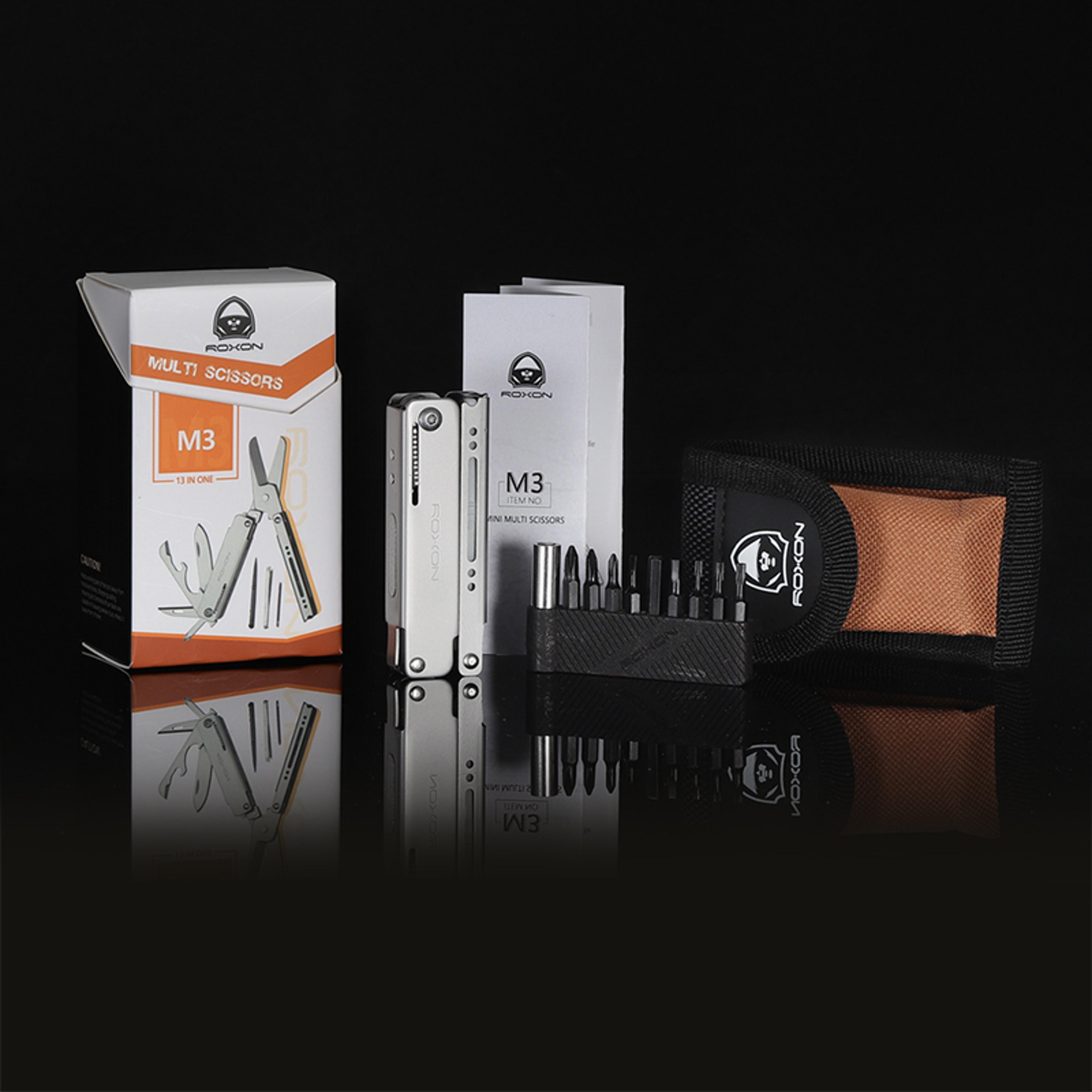M3 13 In 1 EDC Multitool With Scissors Knife And Everyday Tools 5